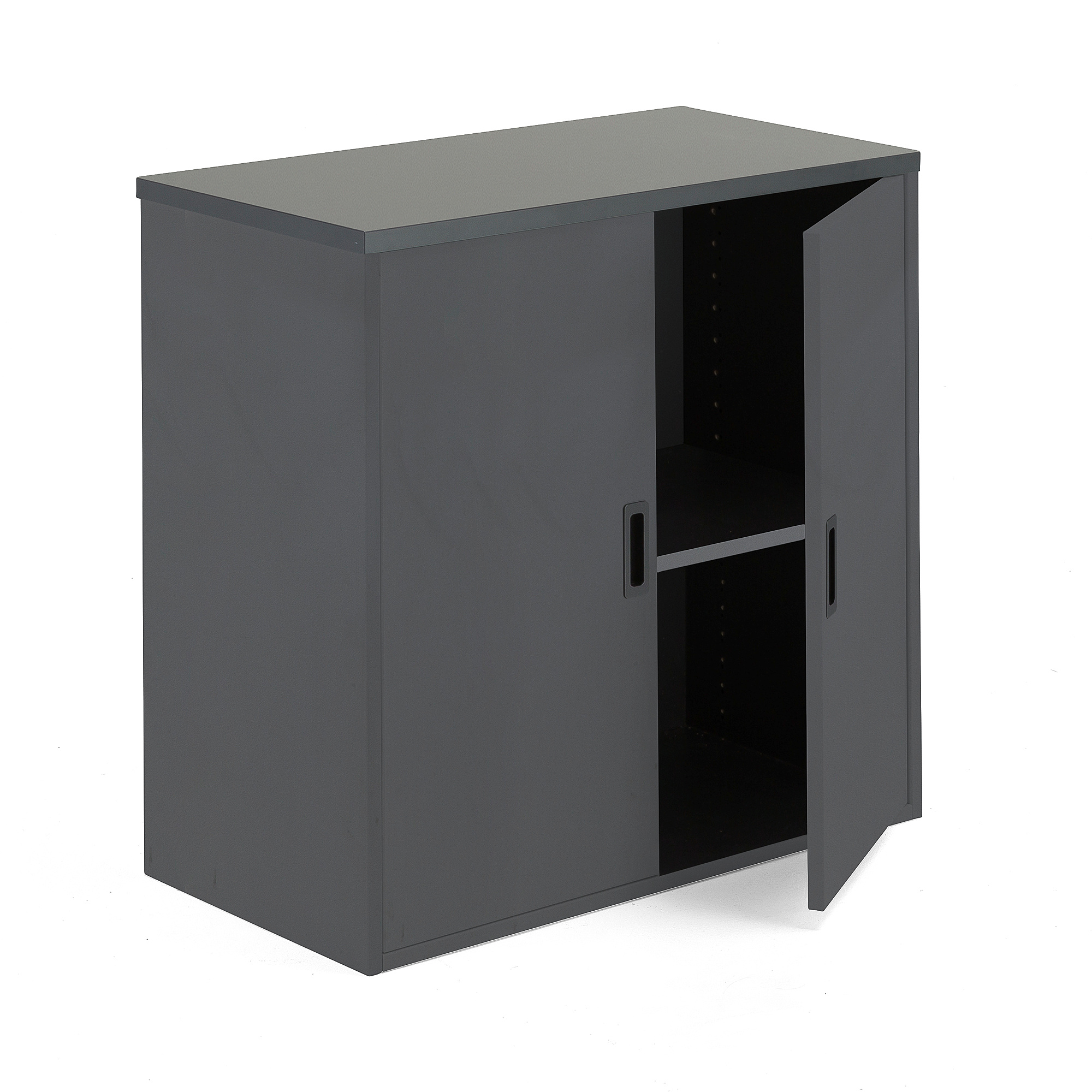 Kancelárska skriňa MODULUS, 800x800x400 mm, čierna