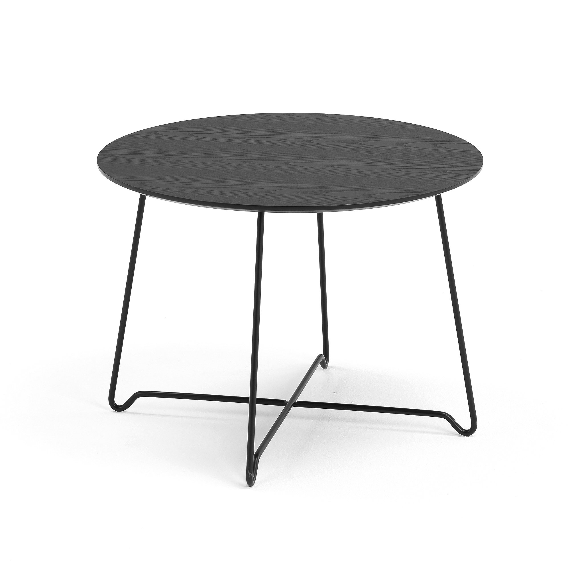 E-shop Kaviarenský stolík IRIS, výška 510 mm, čierna / čierna