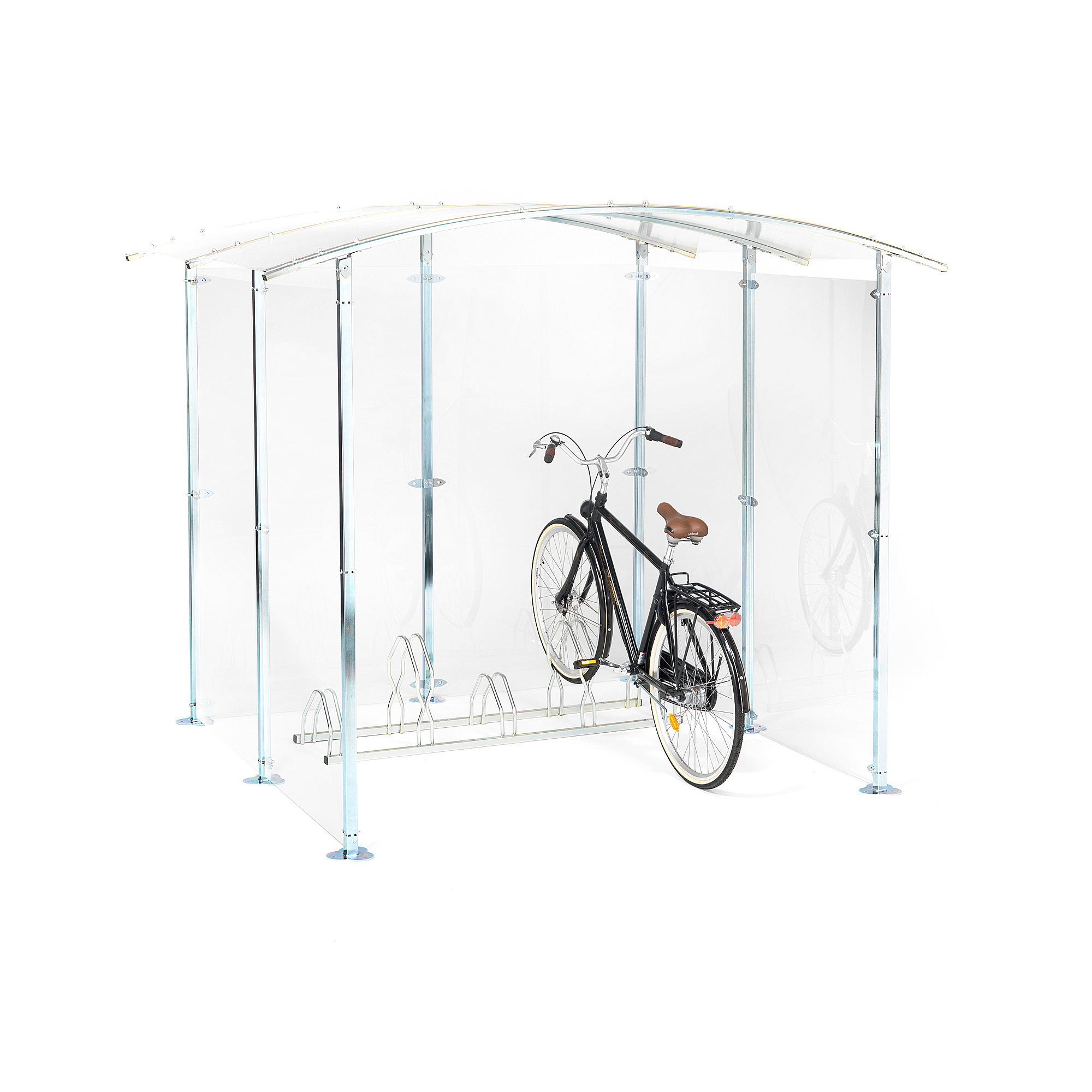 E-shop Prístrešok pre bicykle, 2150x2150x2200 mm, pozinkovaná oceľ