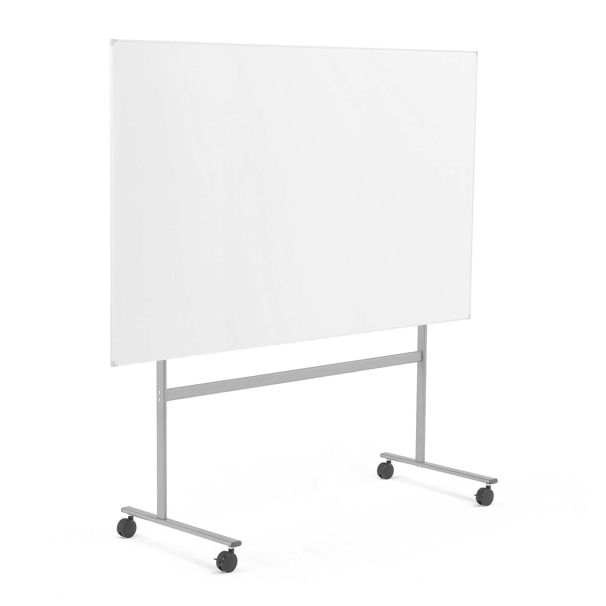 E-shop Biela magnetická tabuľa s kolieskami DORIS, 2000x1200 mm