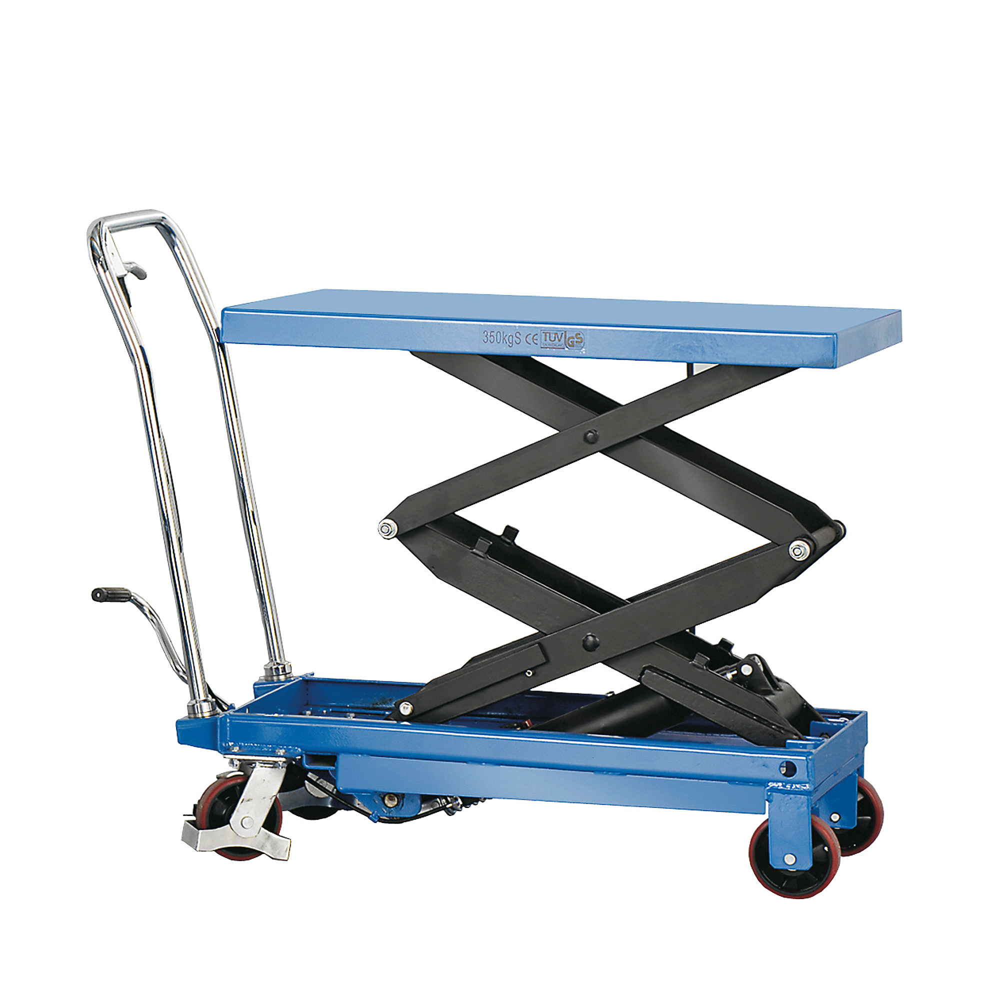 E-shop Hydraulický zdvihací stôl ACE, nosnosť 350 kg, výška 355-1300 mm