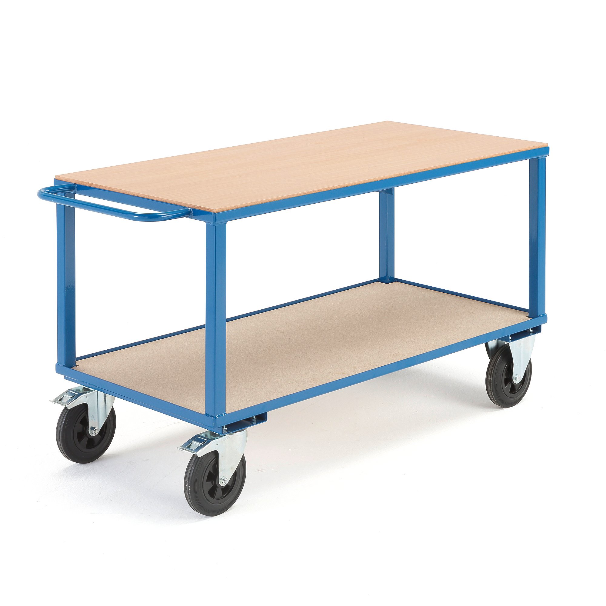 E-shop Dielenský vozík SEDAN, 1400x700 mm, nosnosť 600 kg, s brzdami