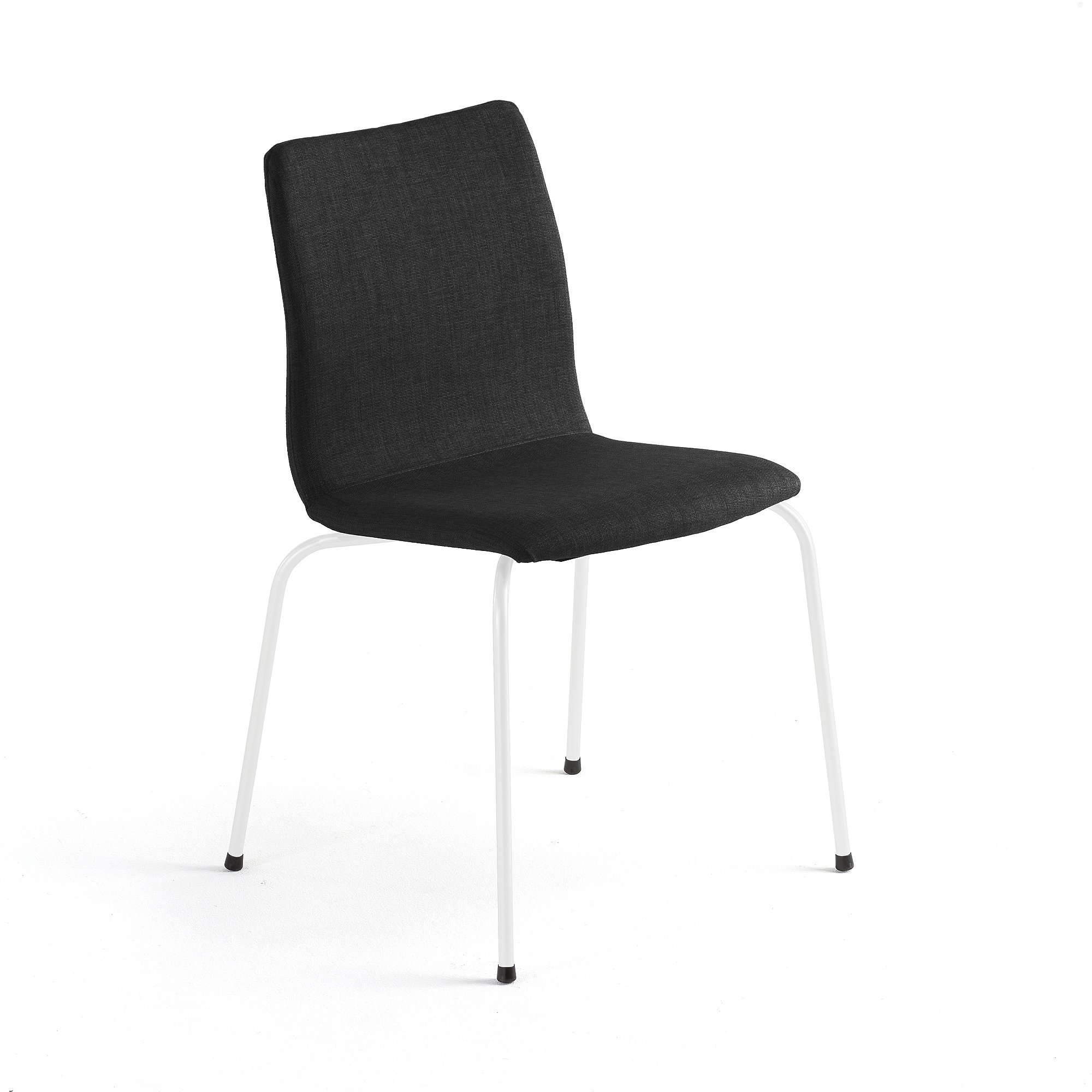 E-shop Konferenčná stolička OTTAWA, čierna tkanina, biela