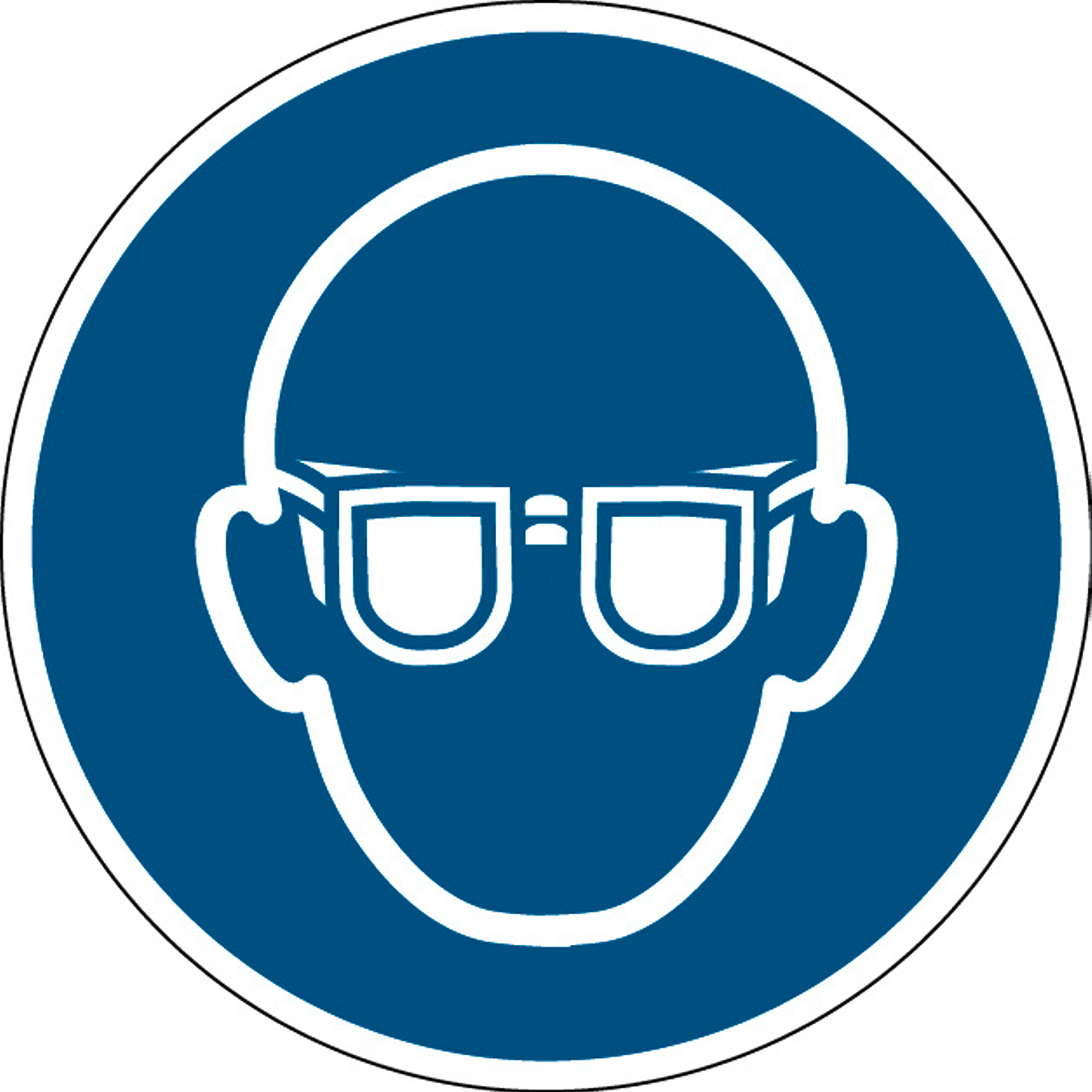 E-shop Bezpečnostné značenie: Používajte ochranu očí, polyester, Ø 200 mm