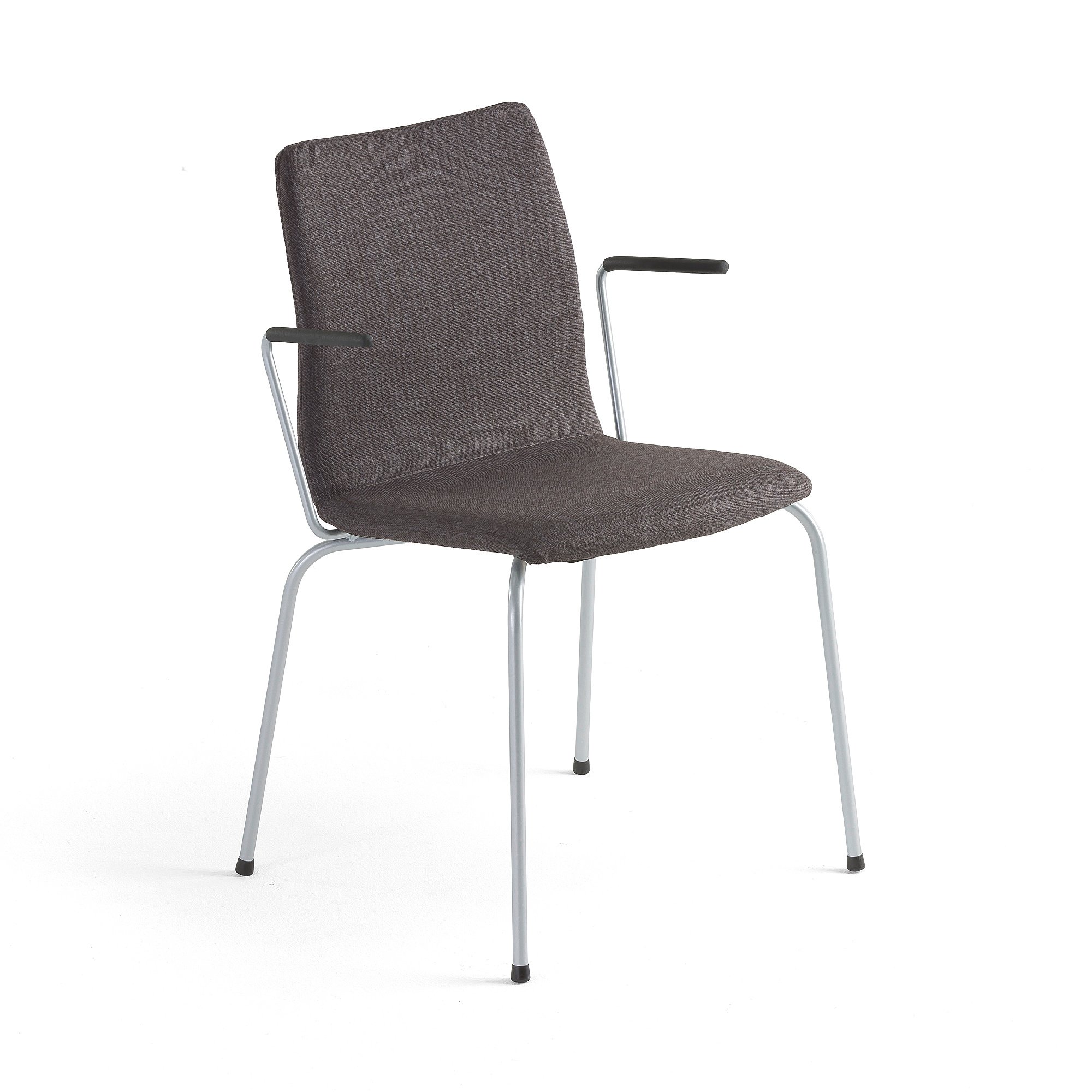 E-shop Konferenčná stolička OTTAWA, s opierkami rúk, šedá tkanina, šedá
