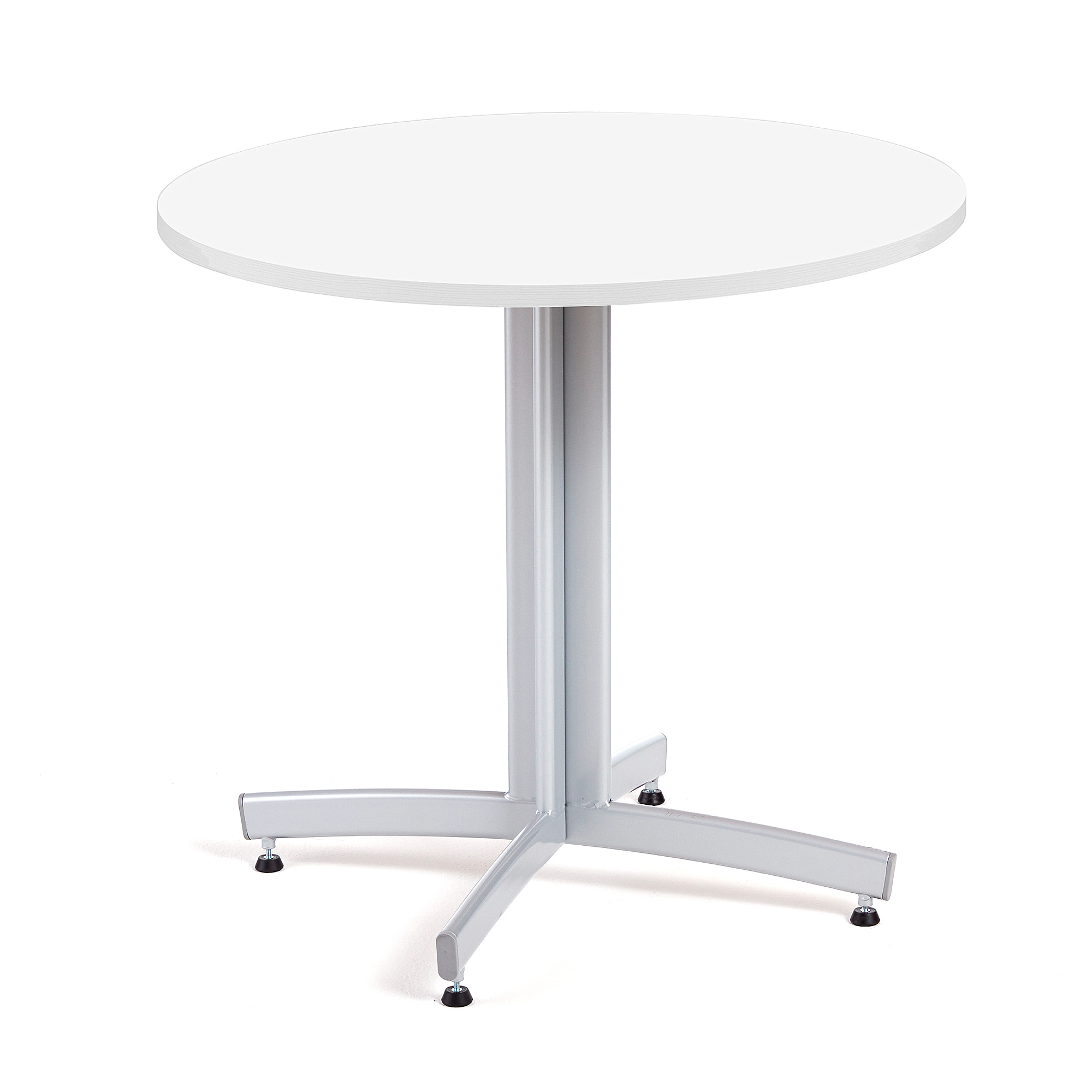 Okrúhly jedálenský stôl SANNA, Ø 900 x V 720 mm, biela / sivá