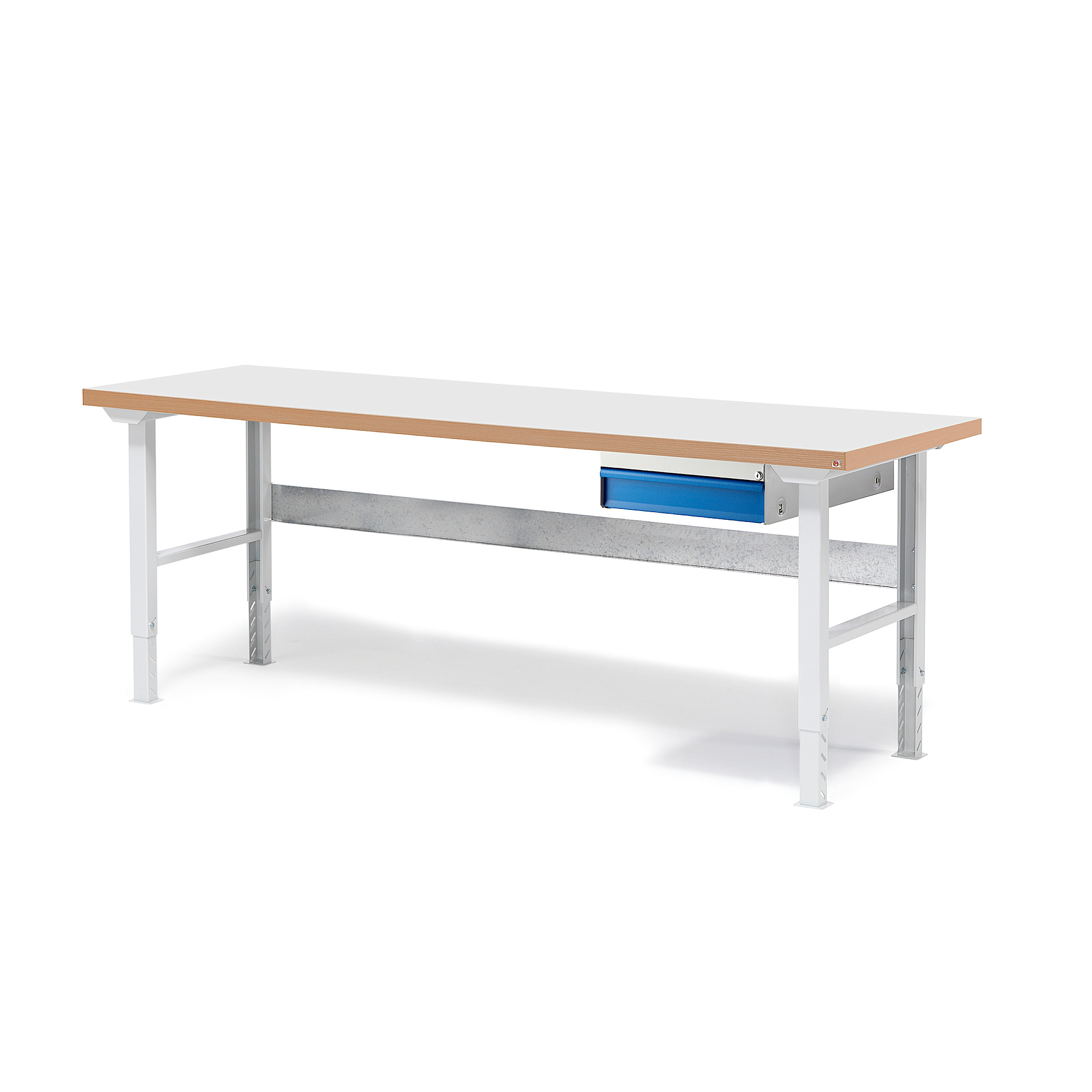 Dielenský stôl SOLID 750, so zásuvkou, nosnosť 750 kg, 2000x800 mm, laminát