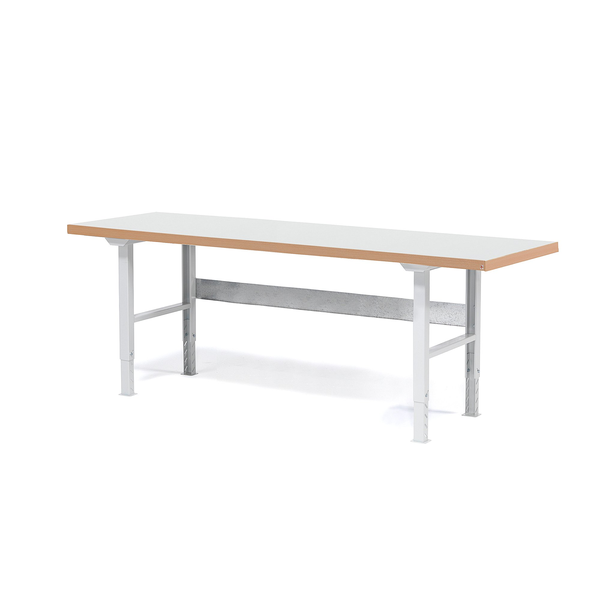 Dílenský stůl SOLID, 2500x800 mm, nosnost 750 kg, HPL