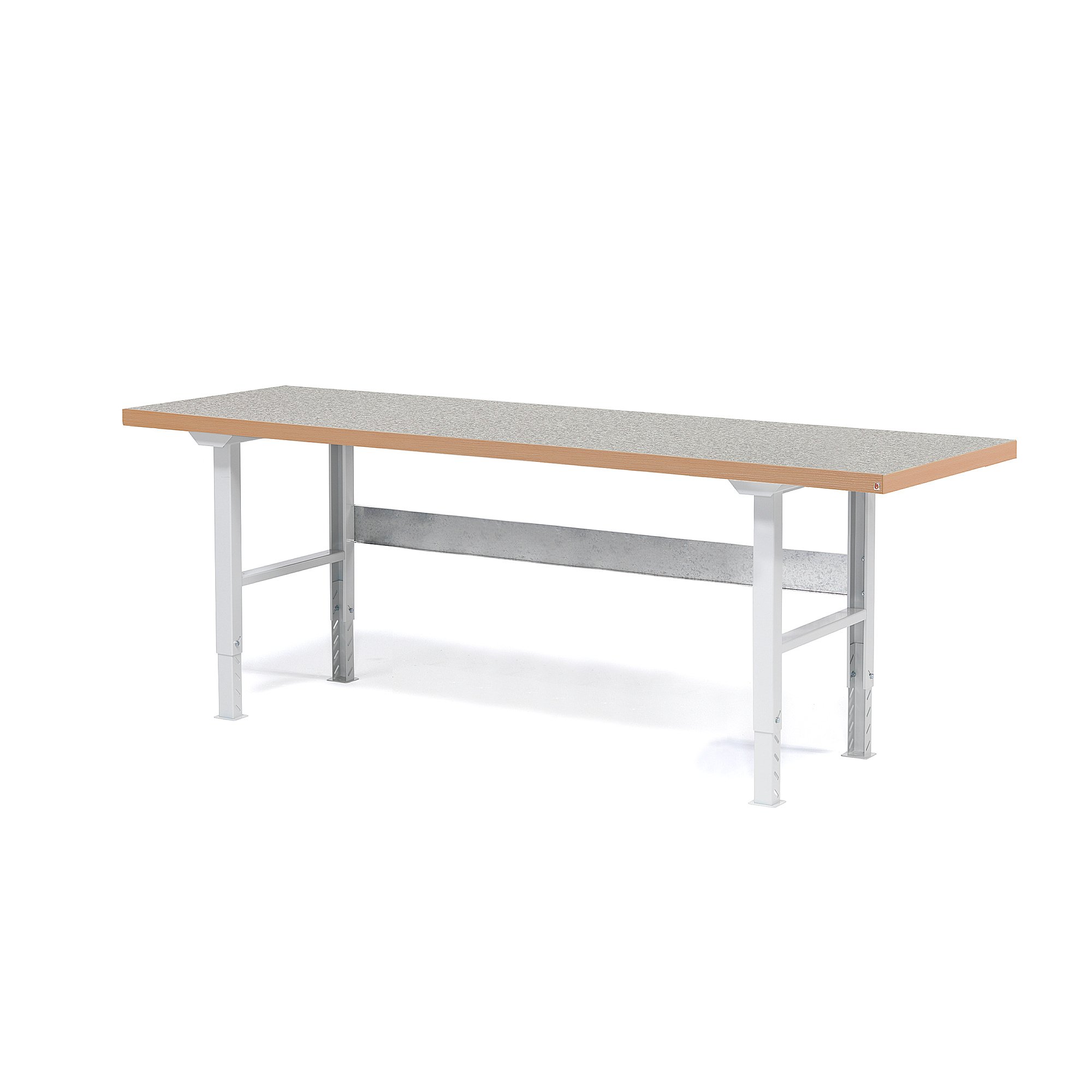 Dílenský stůl SOLID, 2500x800 mm, nosnost 750 kg, vinyl