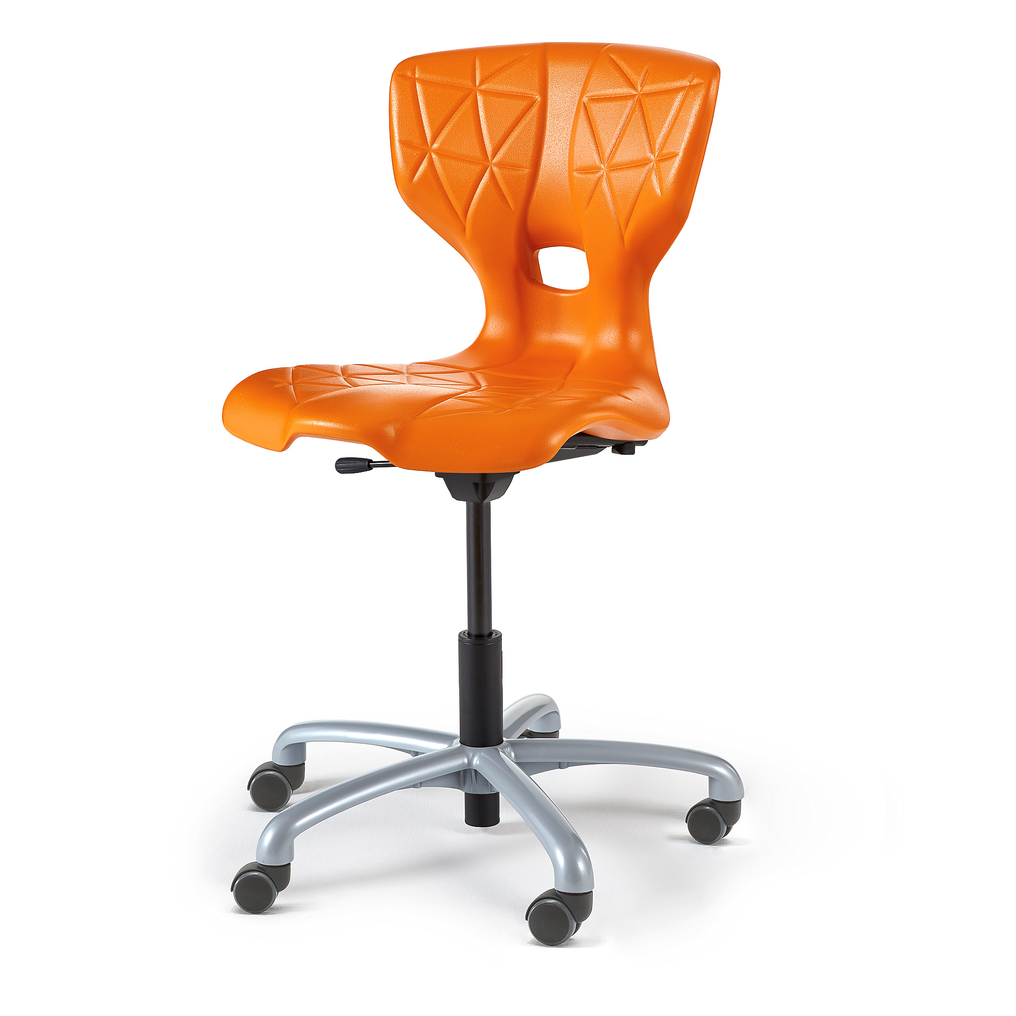 Židle ALDA V, s kolečky, oranžová