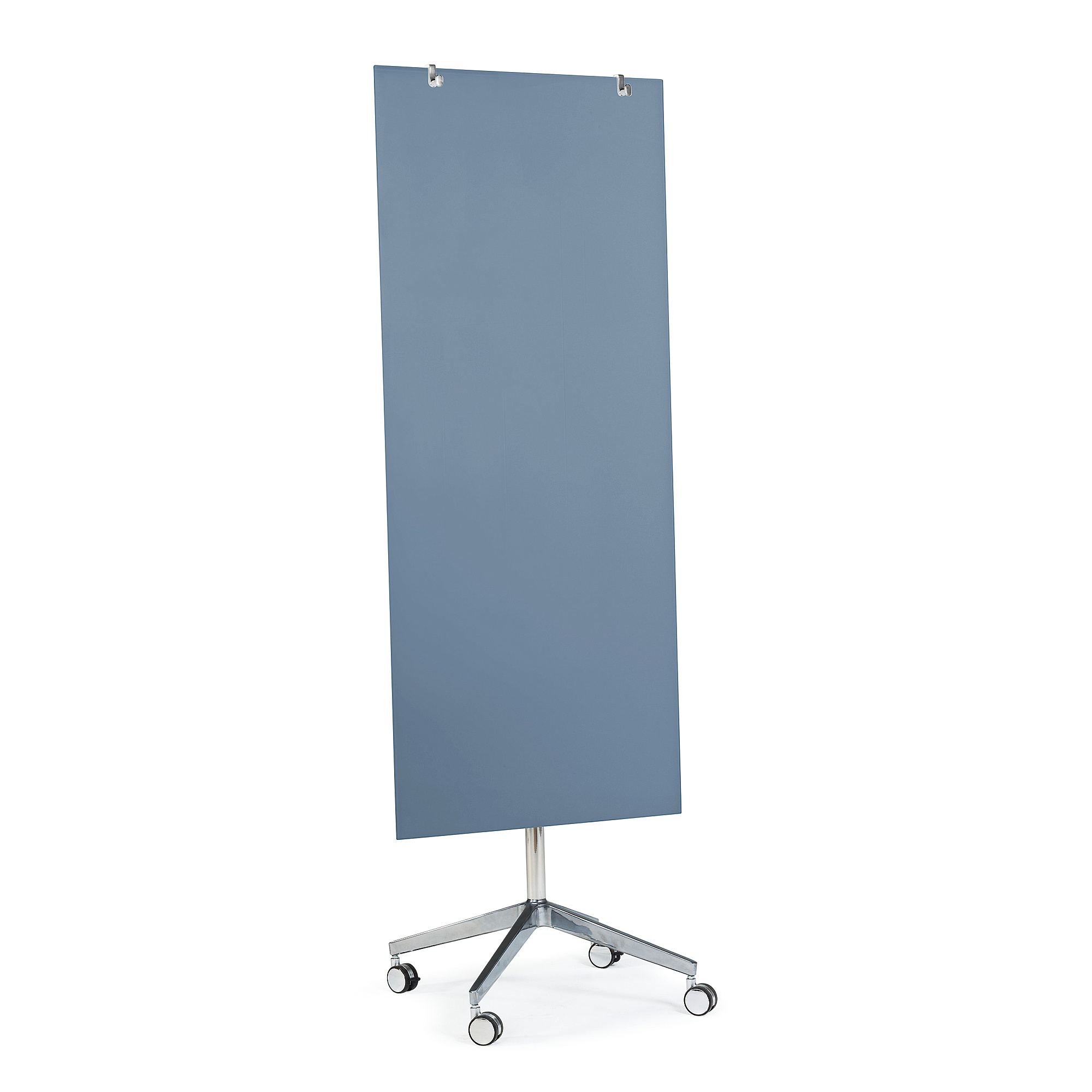 Mobilní skleněná tabule STELLA, magnetická, pastelově modrá