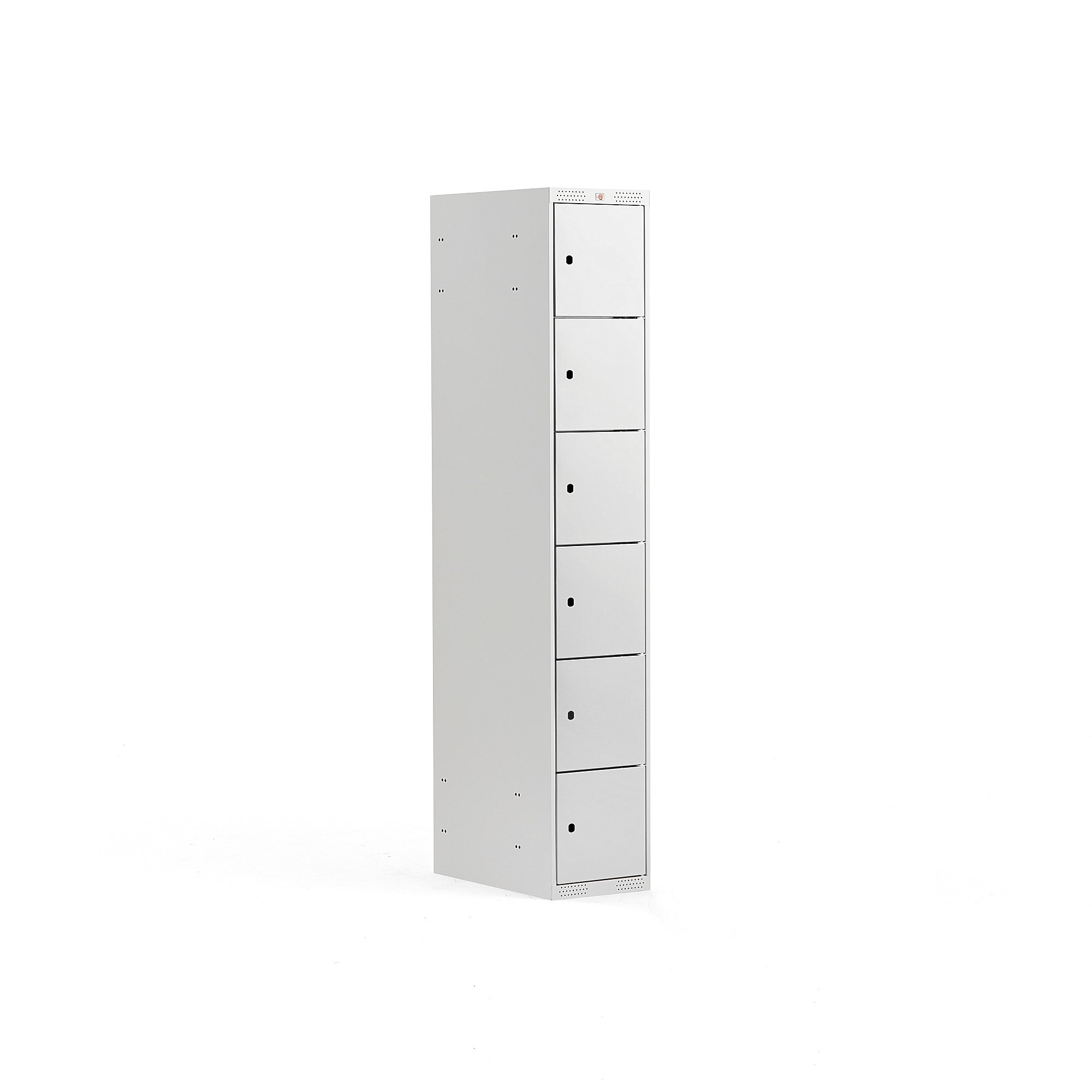 Levně Boxová šatní skříň CLASSIC, 1 sekce, 6 boxů, 1740x300x550 mm, šedá, šedé dveře