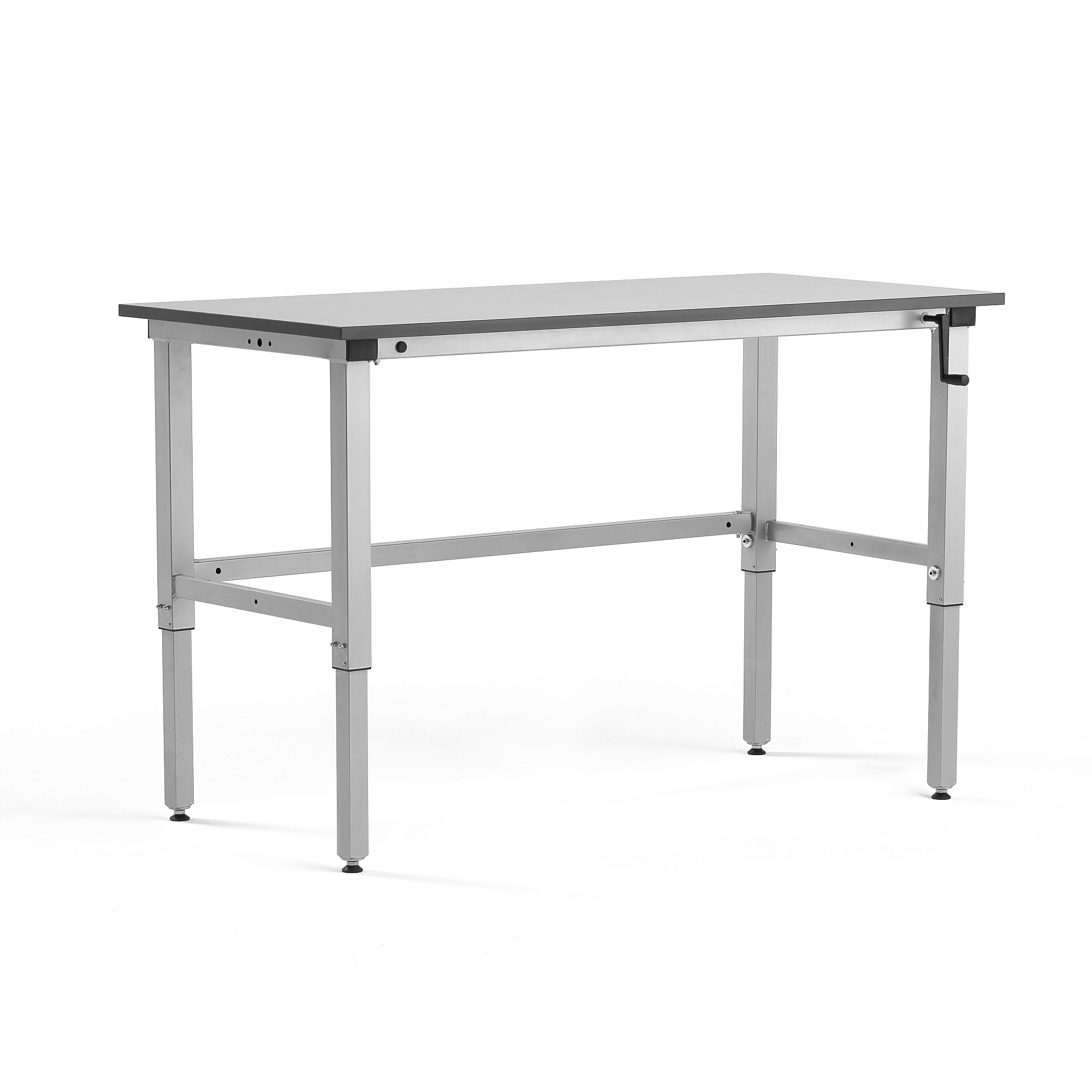 E-shop Manuálne výškovo nastaviteľný dielenský stôl MOTION, 150kg, 1500x600 mm