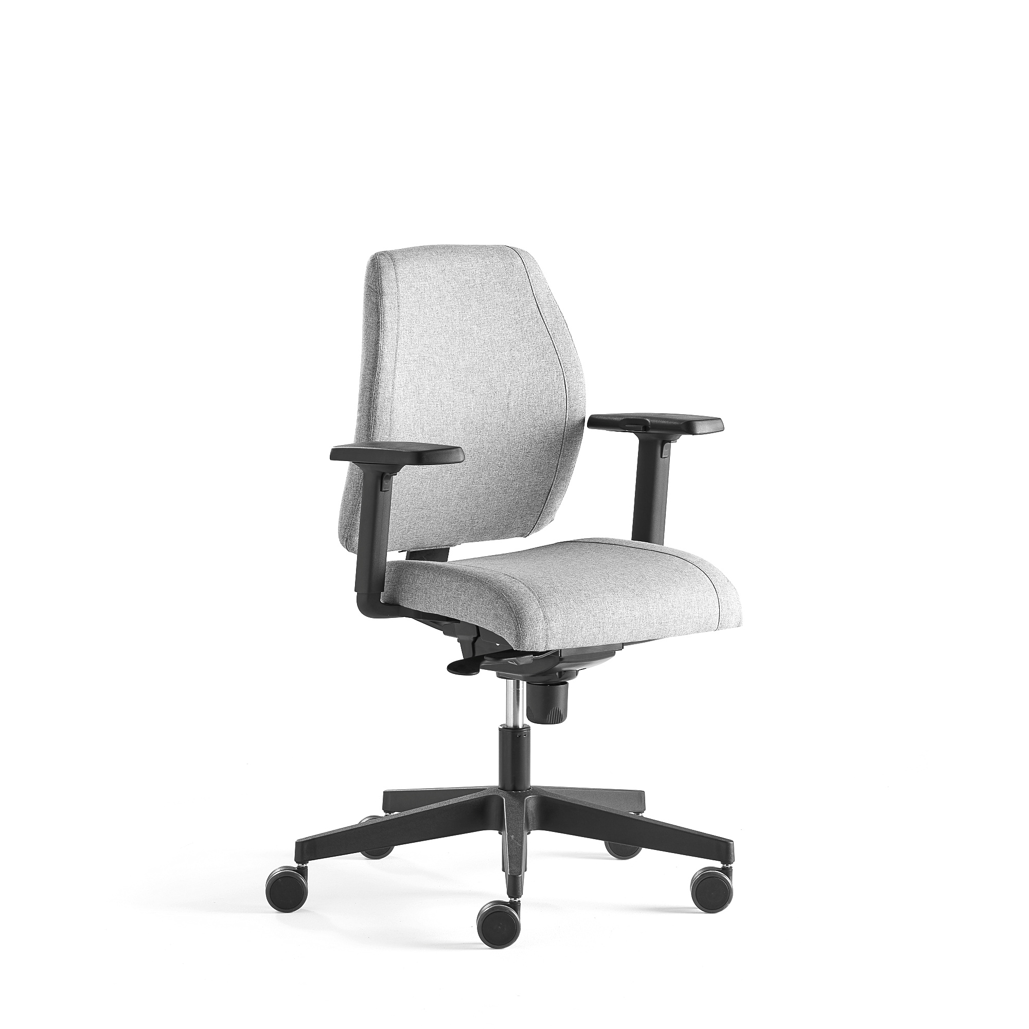 Levně Kancelářská židle LANCASTER, nízké opěradlo, stříbrnošedá