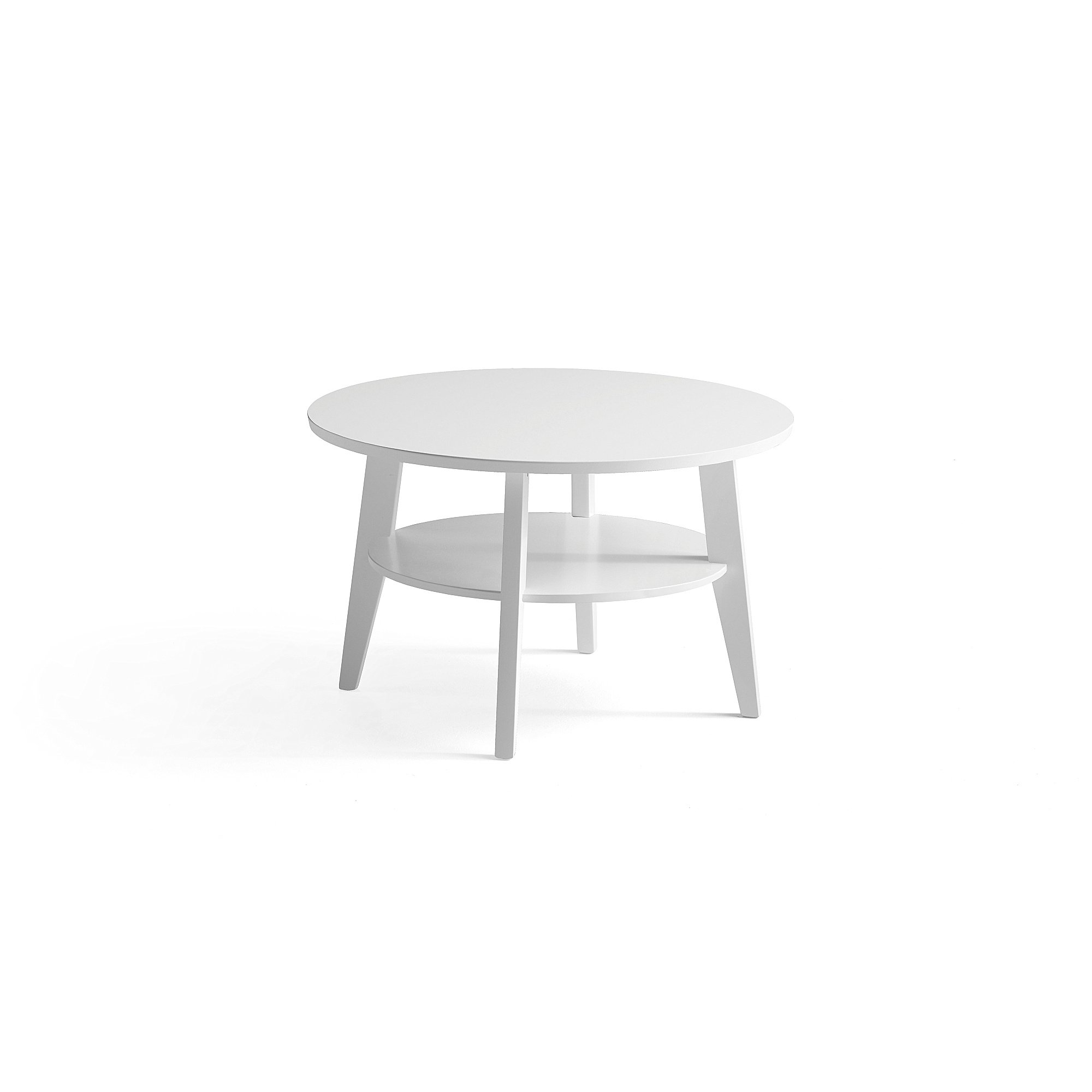 E-shop Konferenčný stolík HOLLY, Ø 800x500 mm, biely