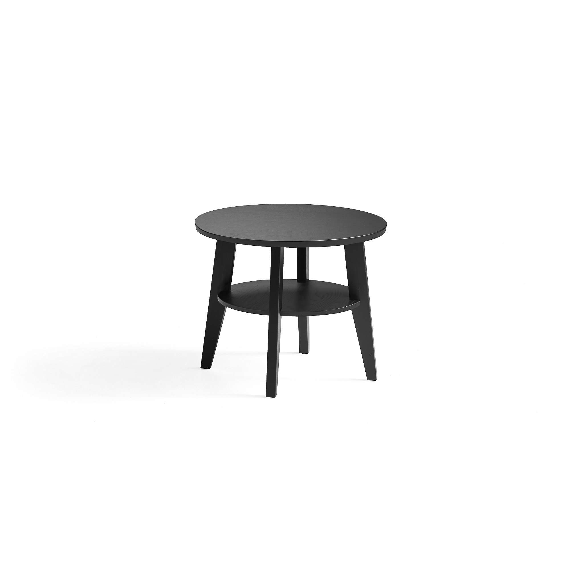 Levně Konferenční stolek HOLLY, Ø 600 mm, černý