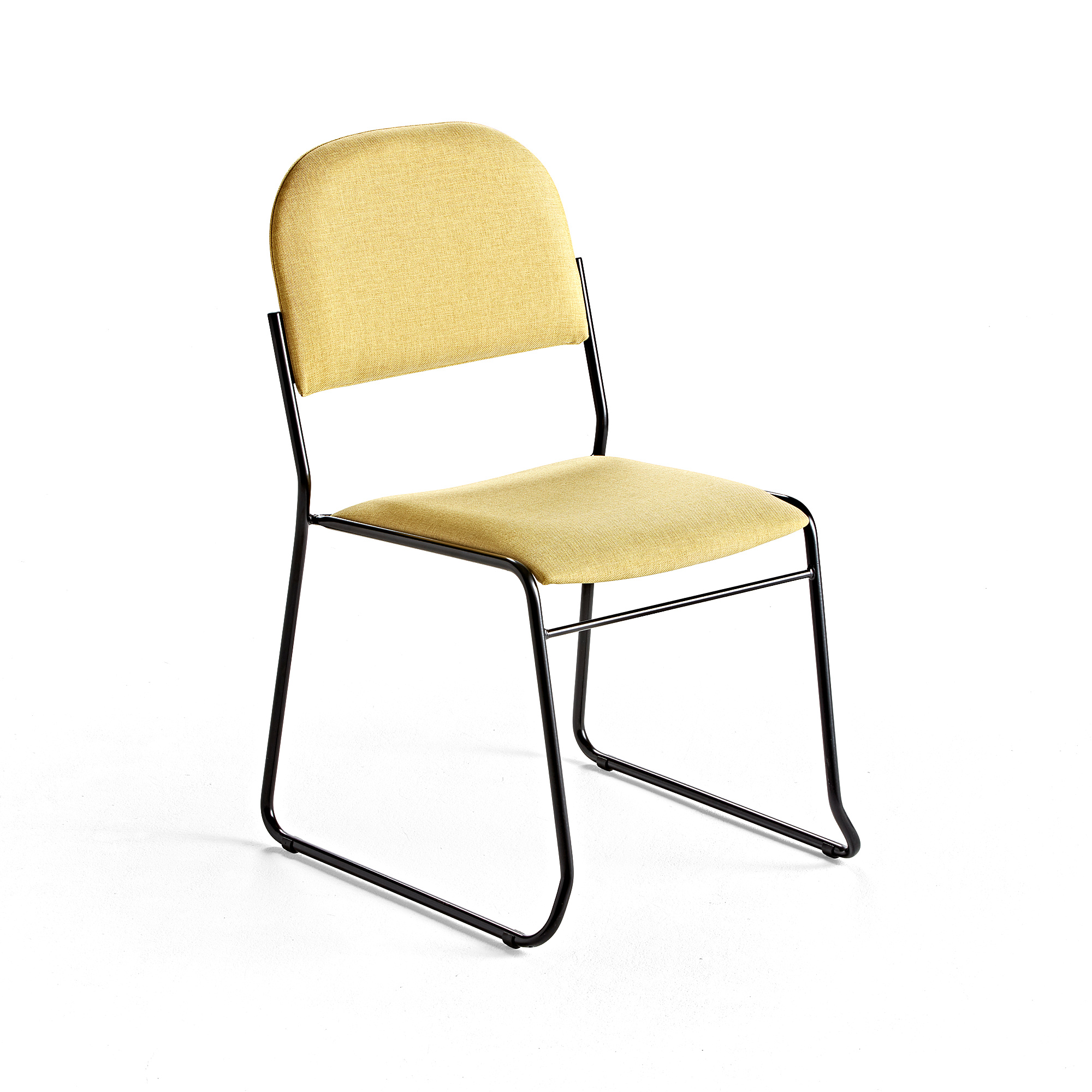 Konferenční židle DAWSON, textilní potah, žlutá