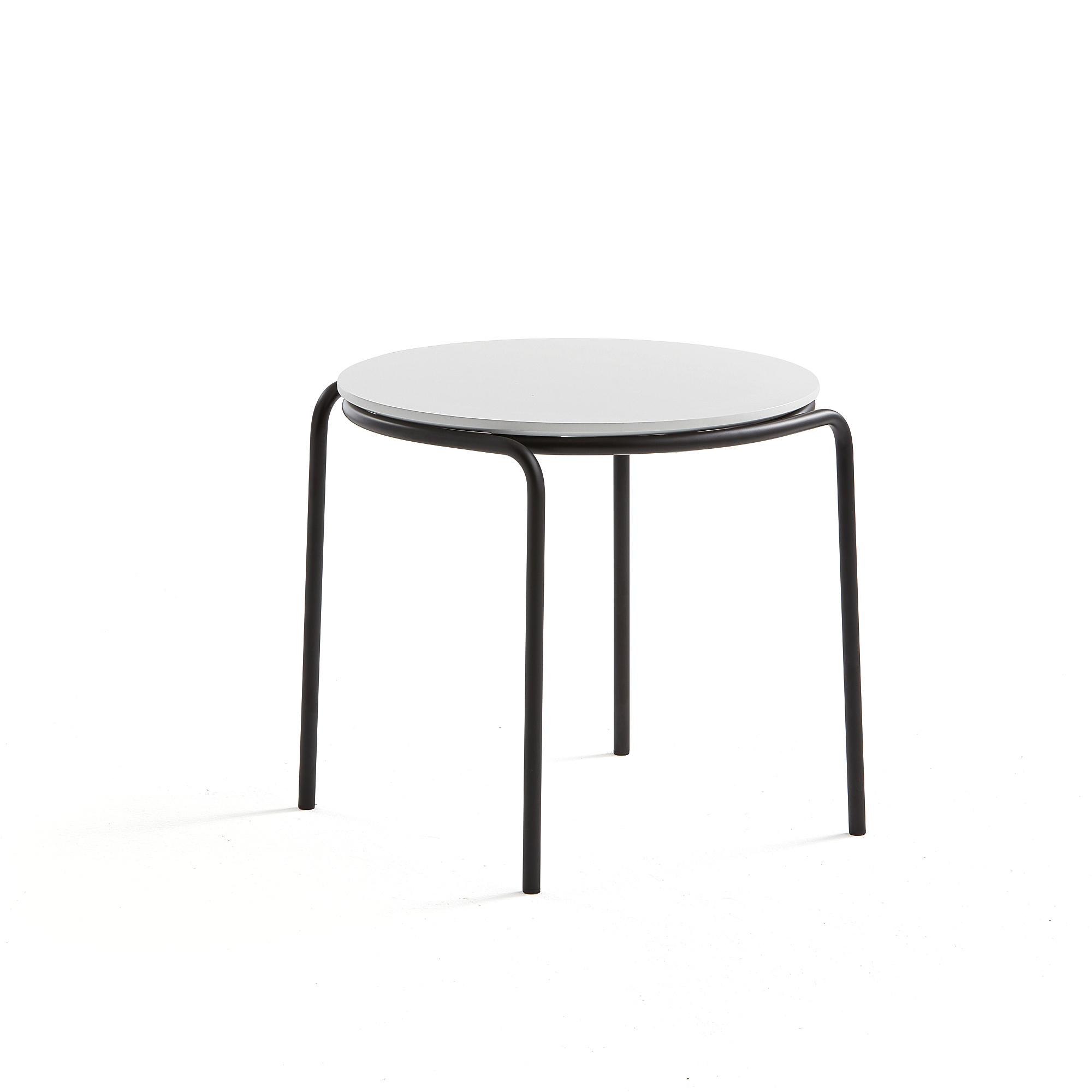 E-shop Konferenčný stolík Ashley, Ø570 x 470 mm, čierna, biela