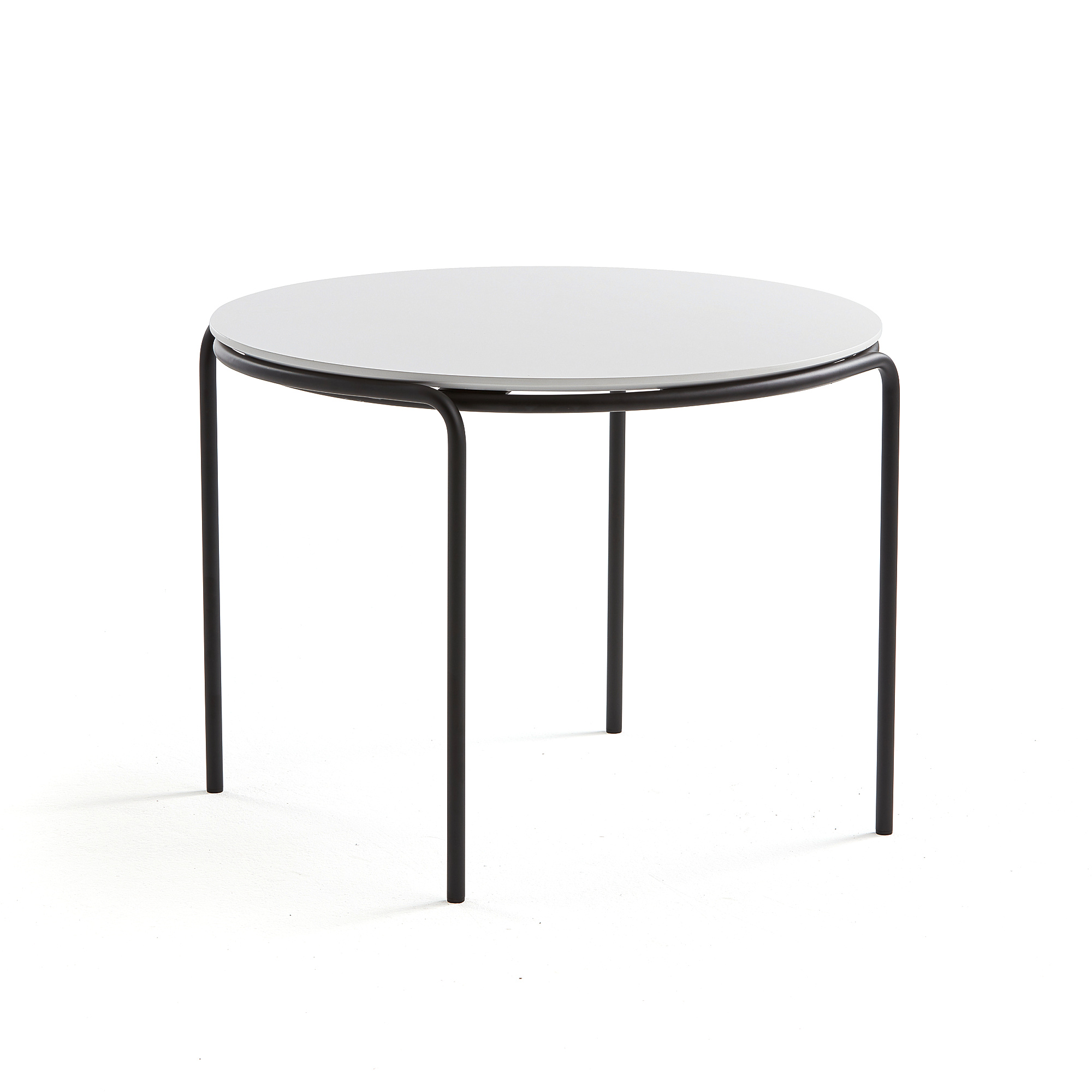 E-shop Konferenčný stolík ASHLEY, Ø770 x 530 mm, čierna, biela