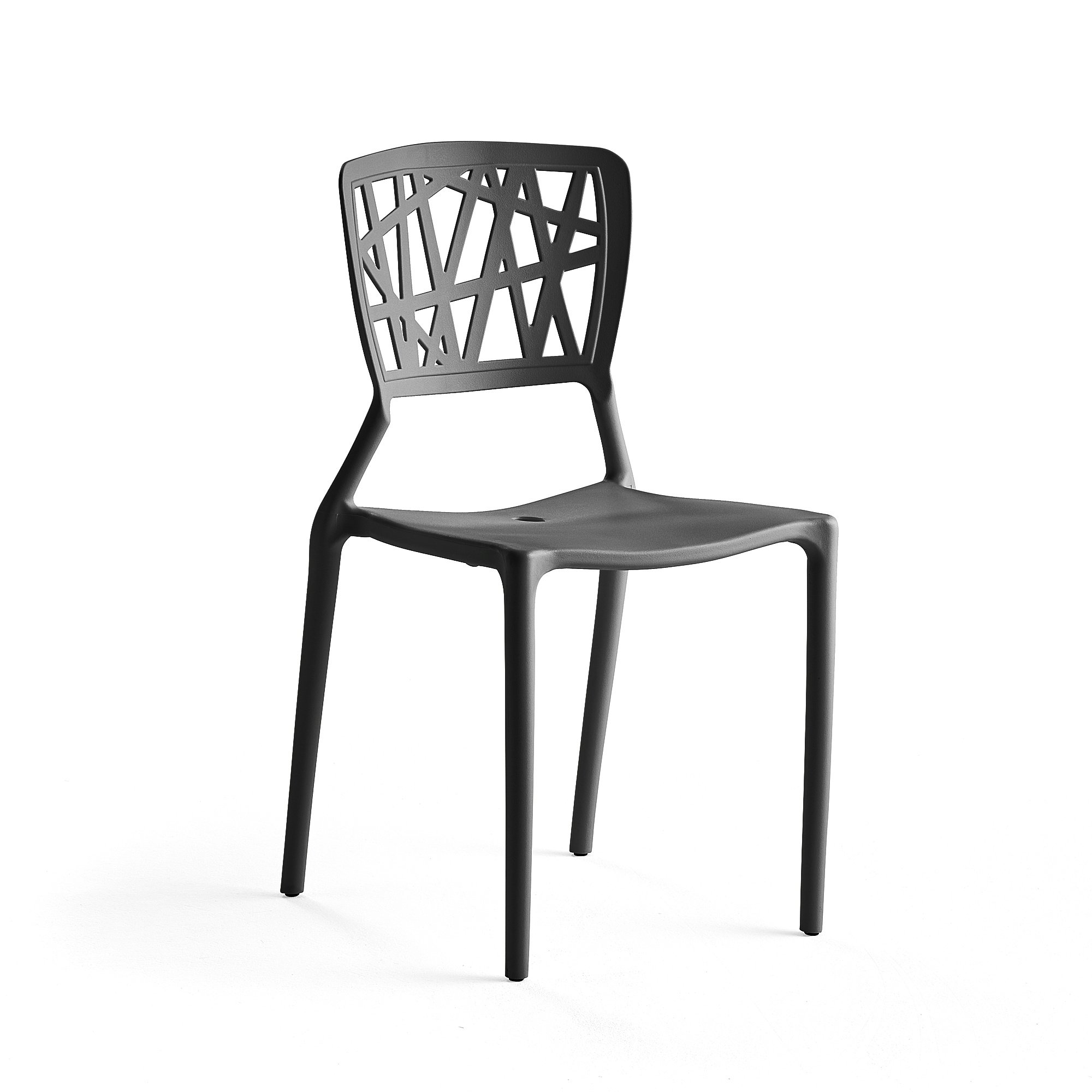 E-shop Plastová stolička MAYA, čierna