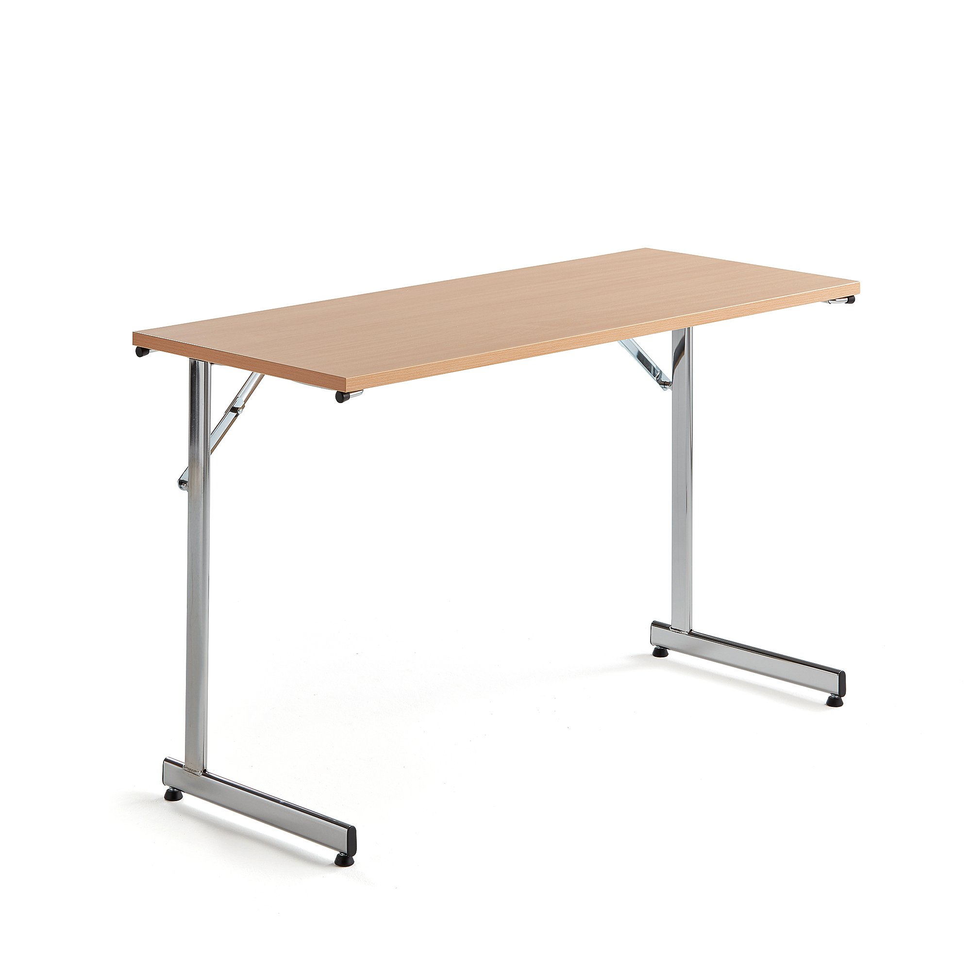 Rokovací stôl Claire, 1200x500 mm, bukový laminát/chróm