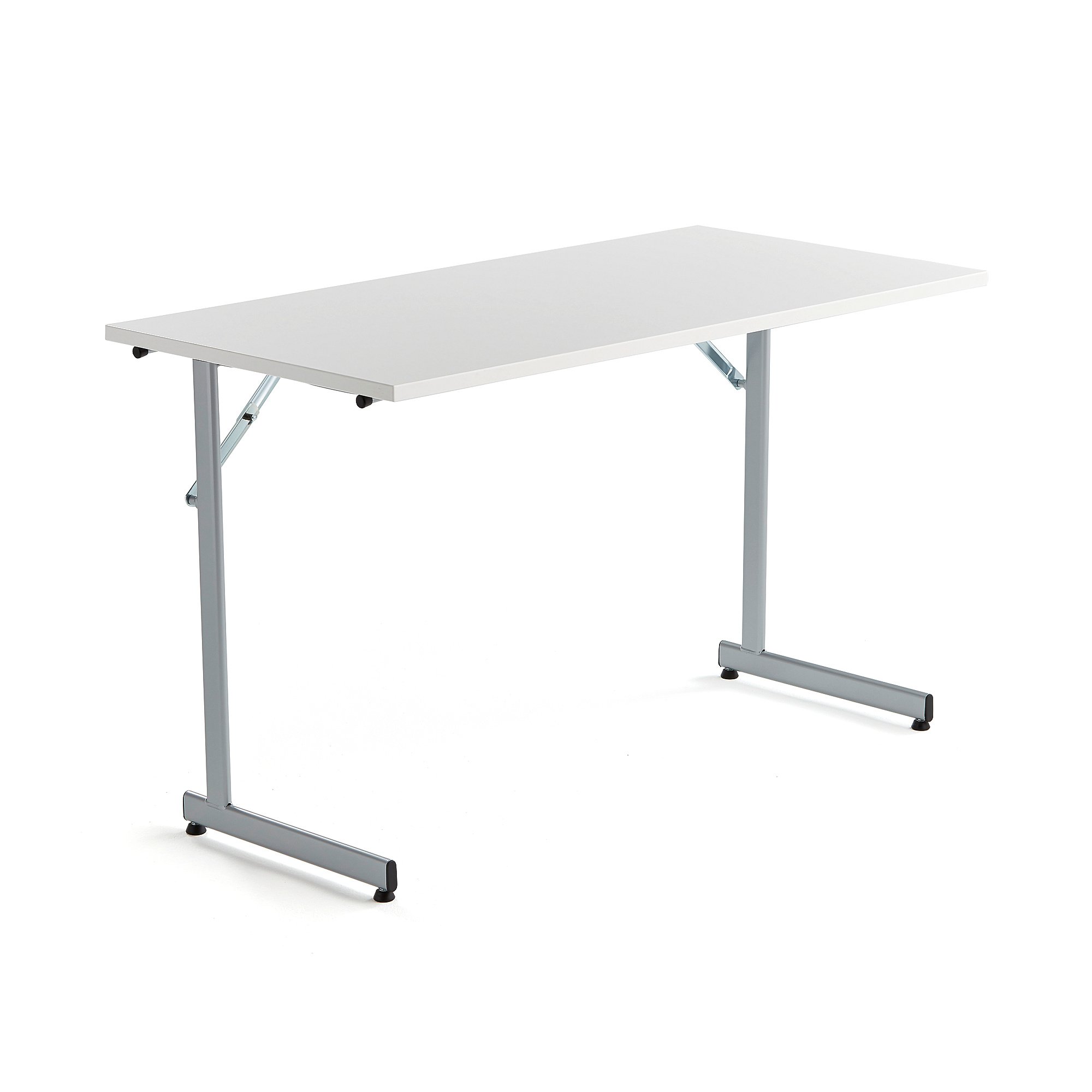 Rokovací stôl Claire, 1200x600 mm, biely laminát/šedá