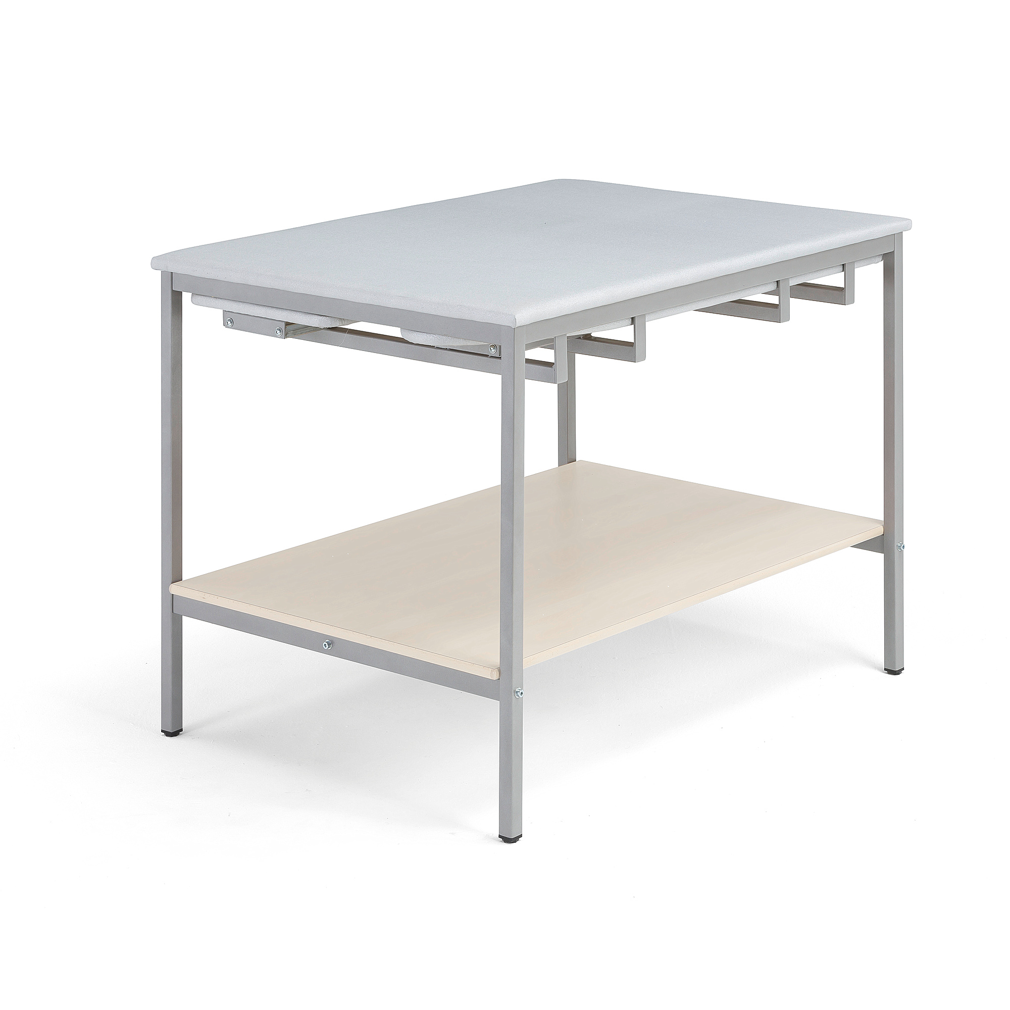 E-shop Žehliaci stôl, 1200x900x850 mm, breza, strieborná
