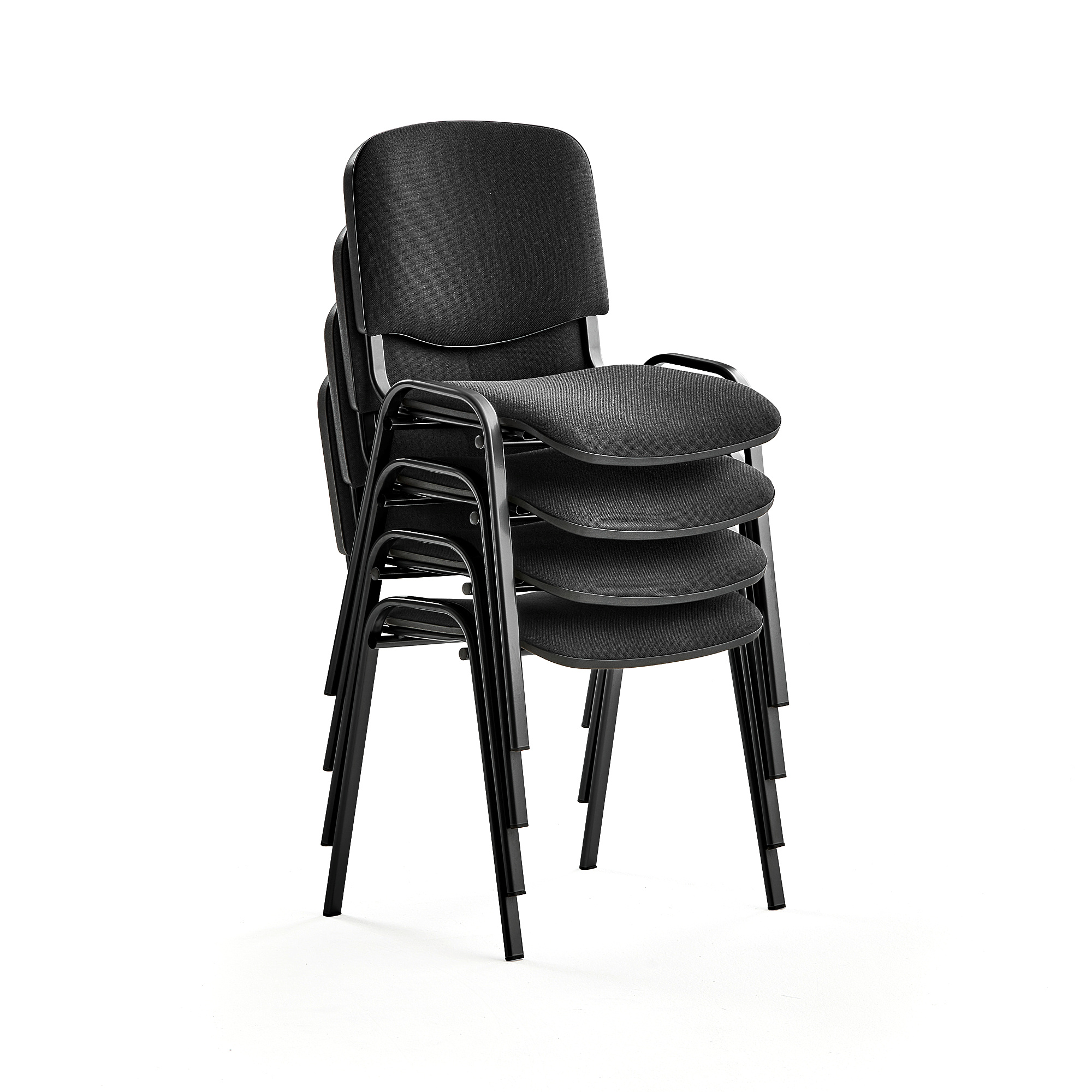 E-shop Konferenčná stolička NELSON, 4 ks, čierna, čierna