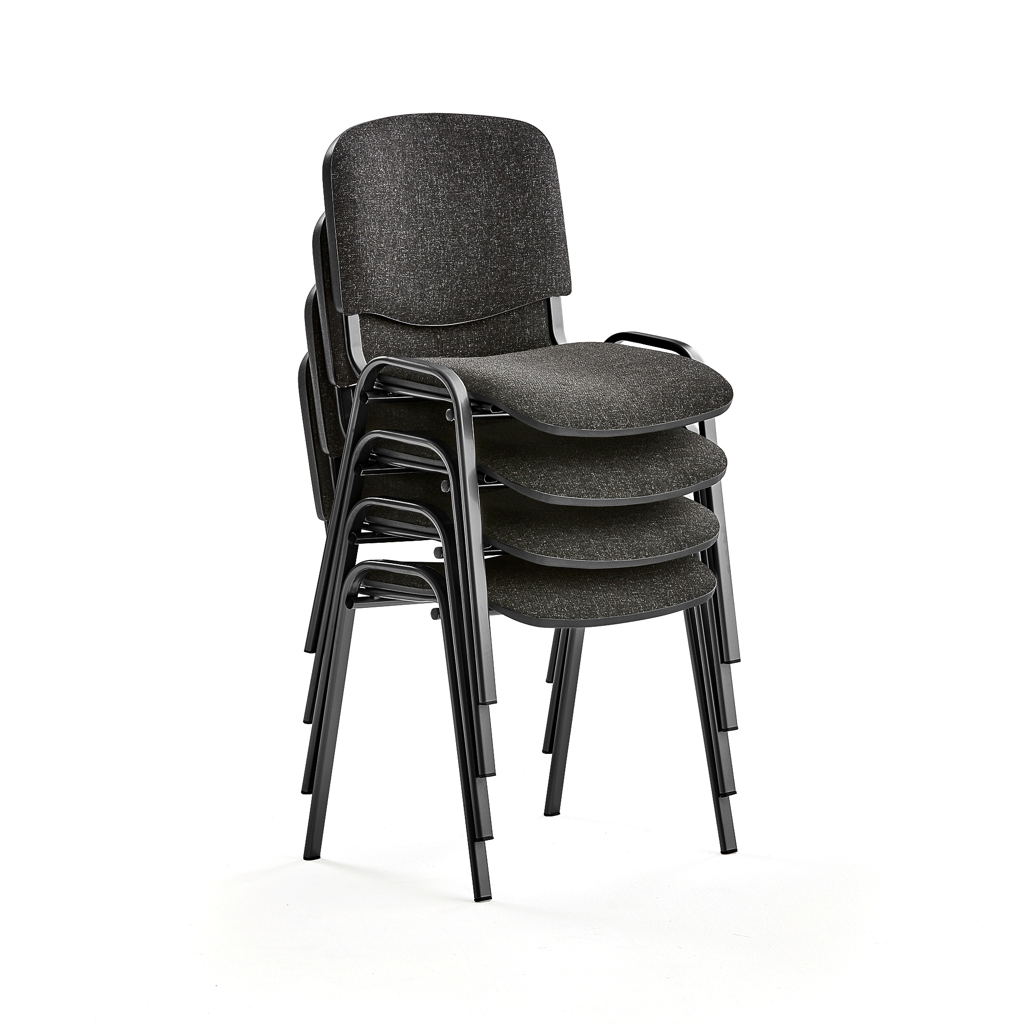 E-shop Konferenčná stolička NELSON, 4 ks, šedá, čierna