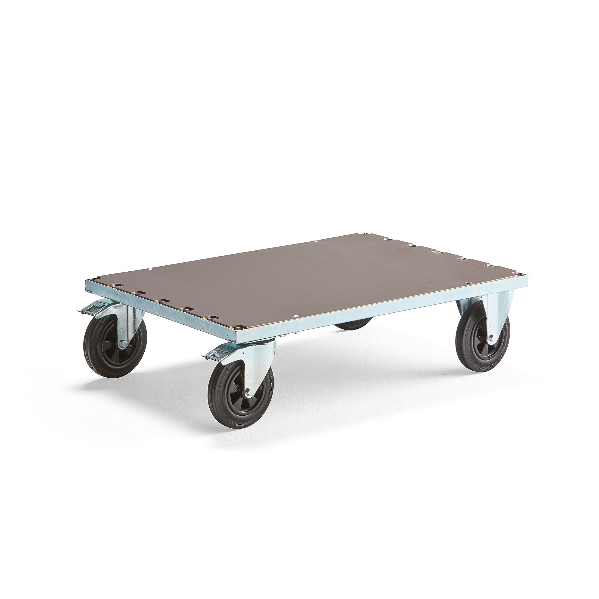 E-shop Plošinový vozík na doskový materiál, s brzdami, 700x1000 mm