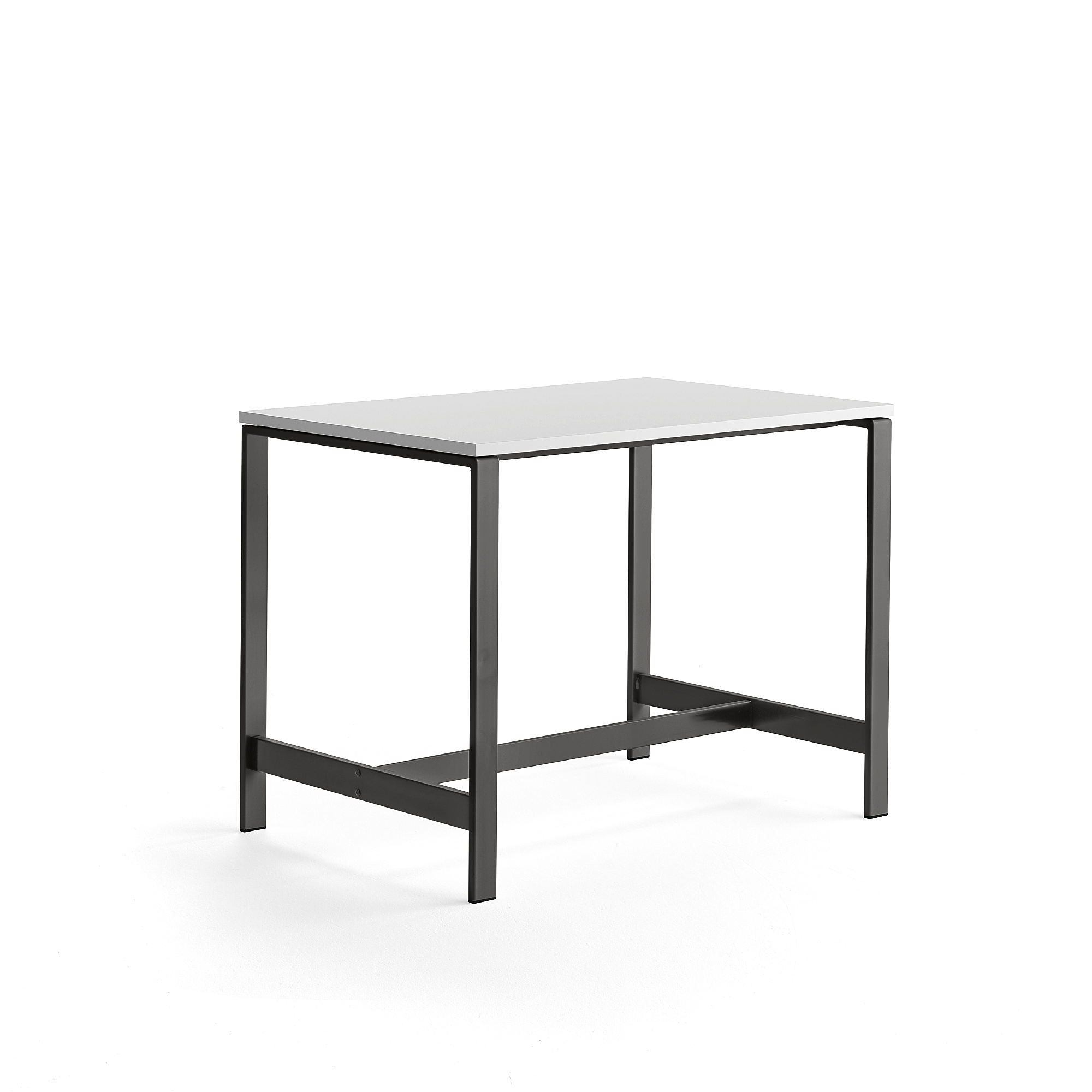 Stůl VARIOUS, 1200x800 mm, výška 900 mm, černé nohy, bílá