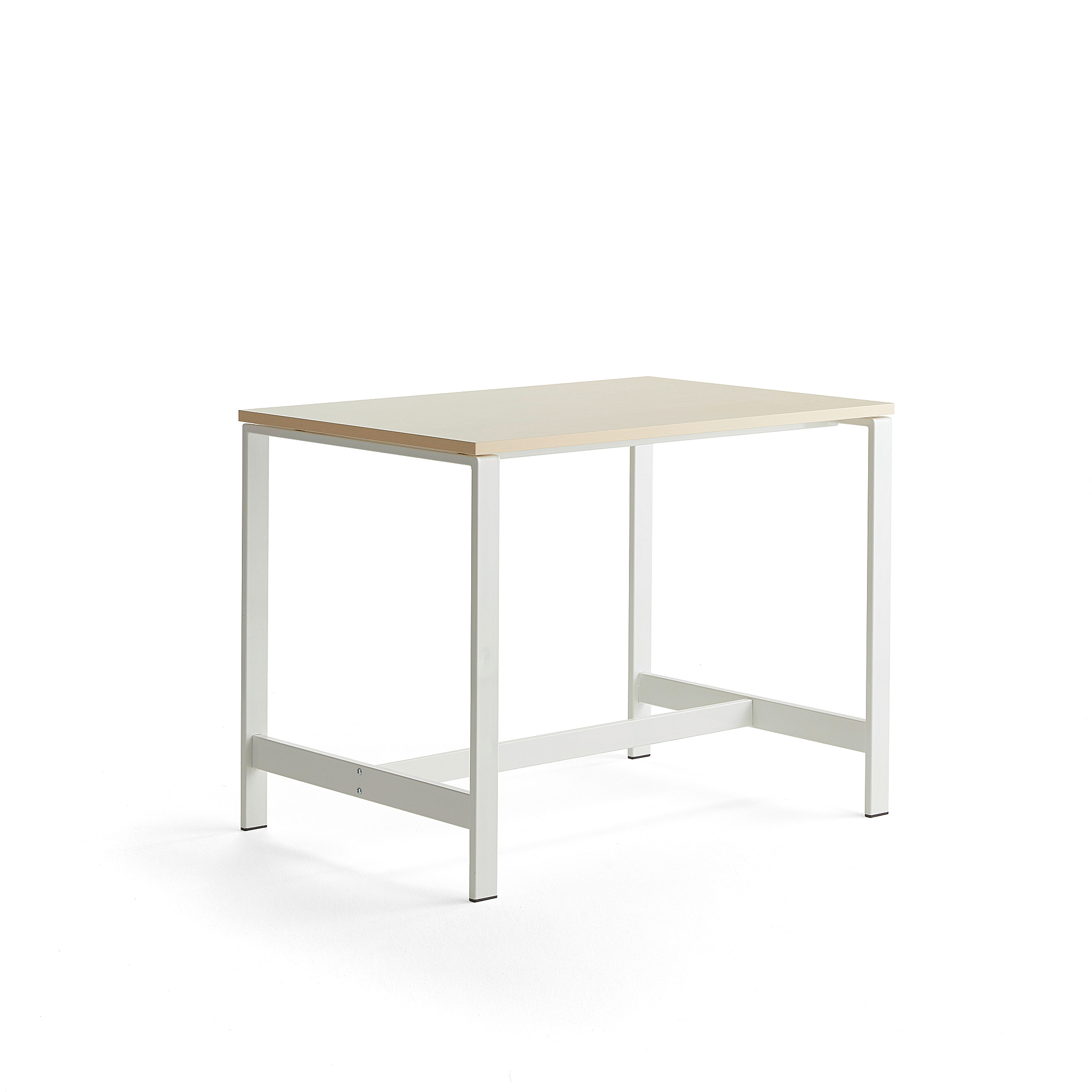 Stůl VARIOUS, 1200x800 mm, výška 900 mm, bílé nohy, bříza