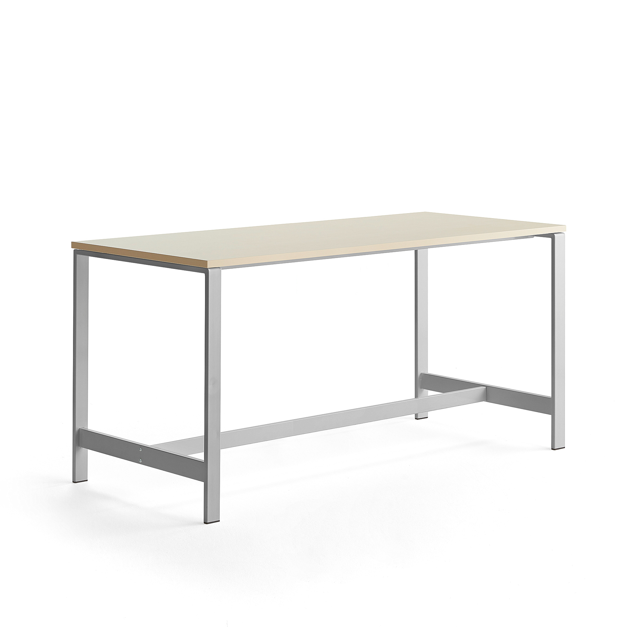 Stôl VARIOUS, 1800x800x900 mm, strieborná, breza