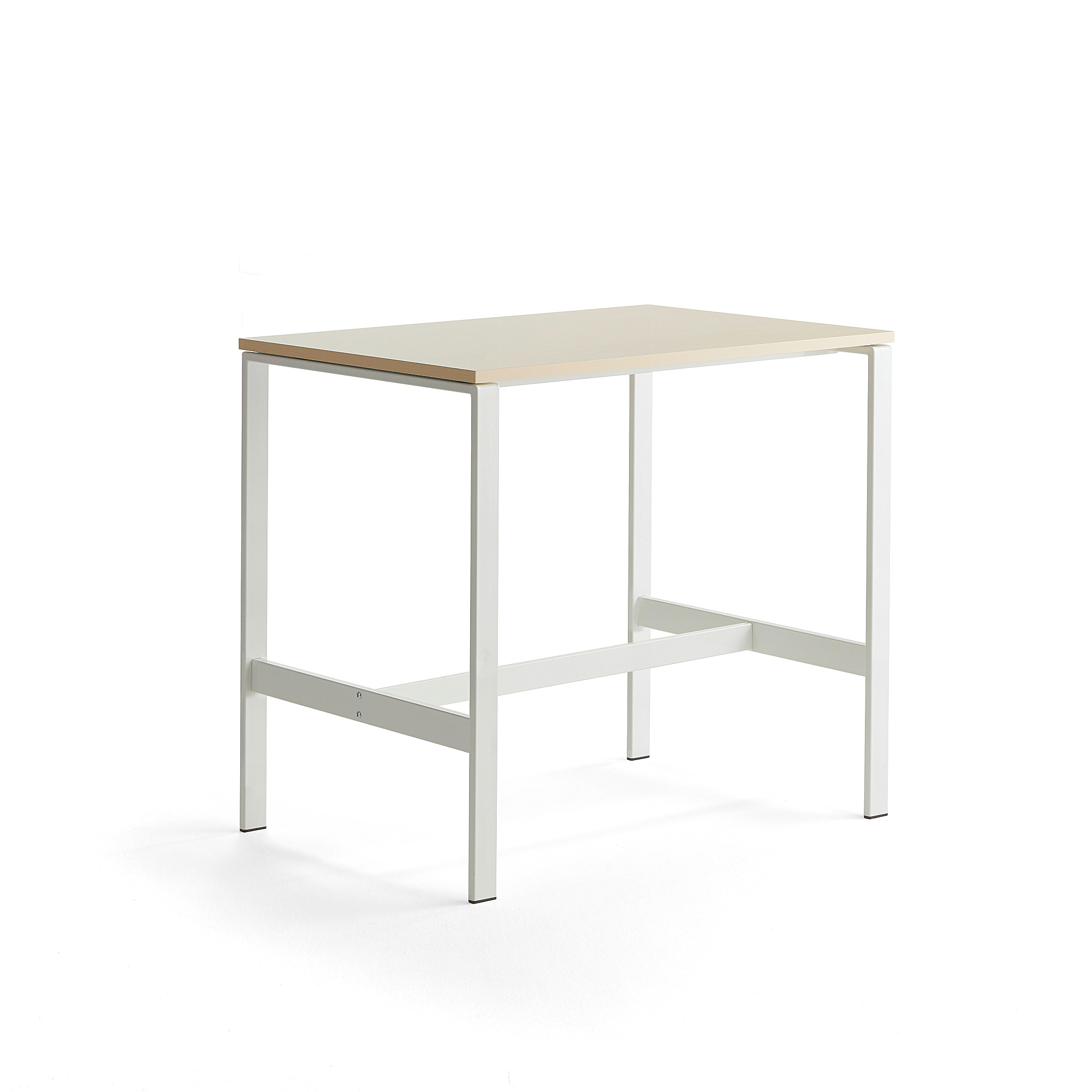Stůl VARIOUS, 1200x800 mm, výška 1050 mm, bílé nohy, bříza