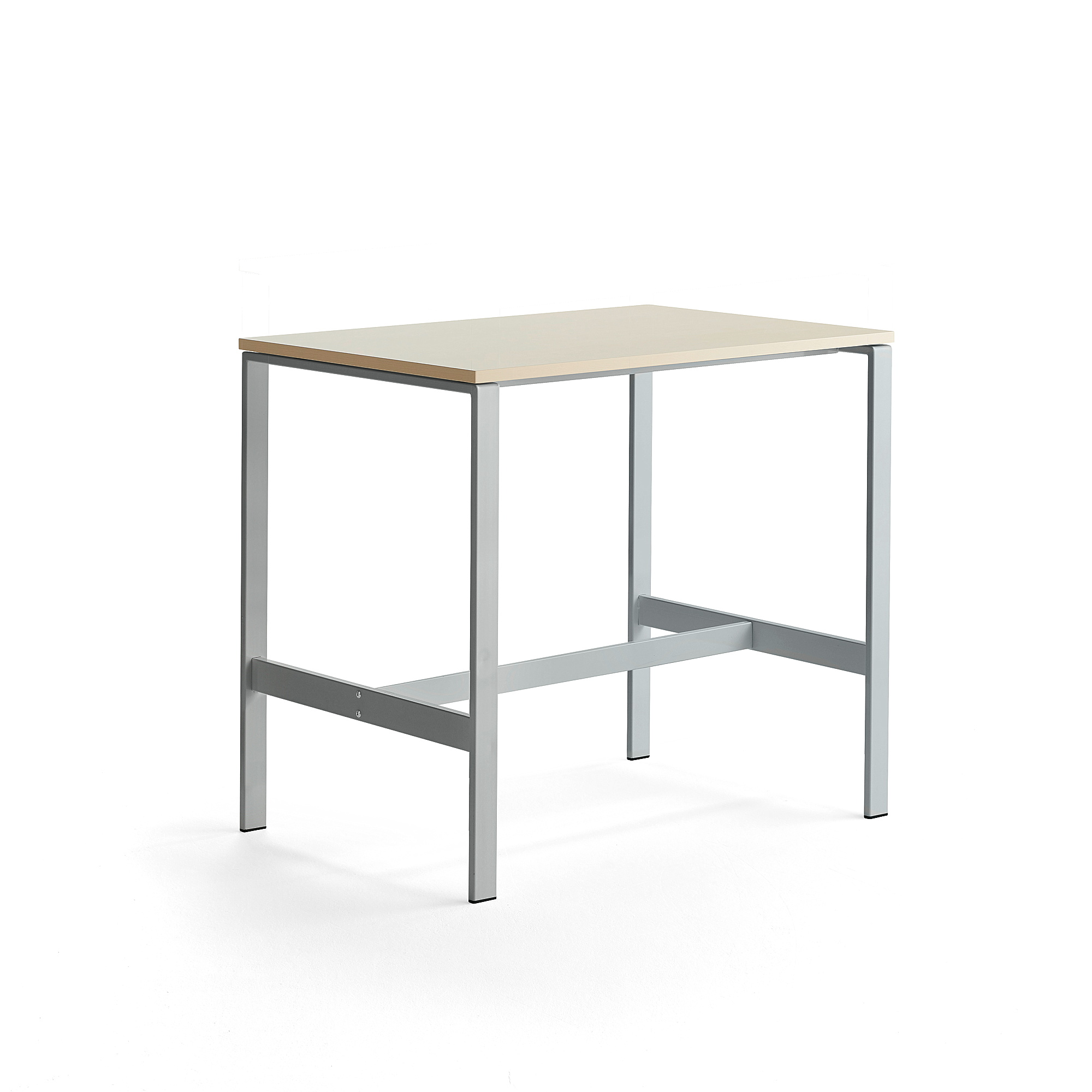 Stůl VARIOUS, 1200x800 mm, výška 1050 mm, stříbrné nohy, bříza