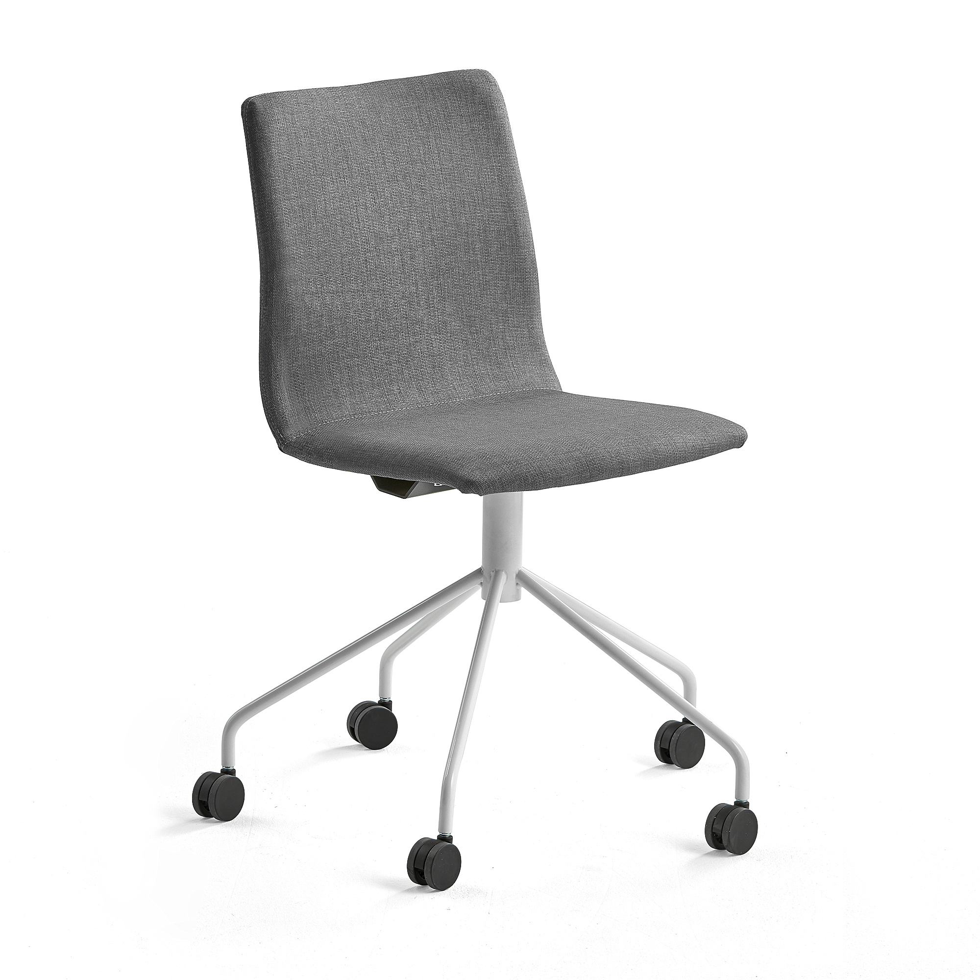 Konferenčná stolička OTTAWA, s kolieskami, šedá, biela