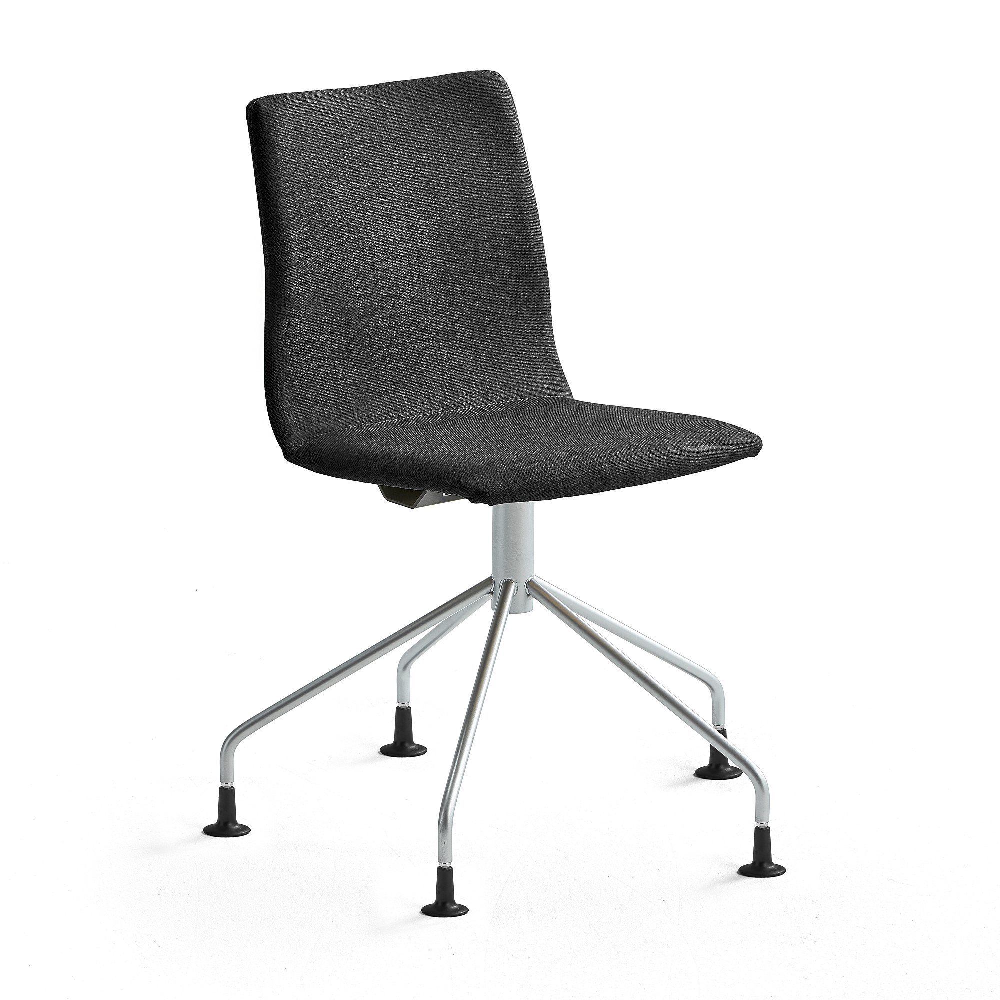 Konferenční židle OTTAWA, podnož pavouk, černá, šedý rám