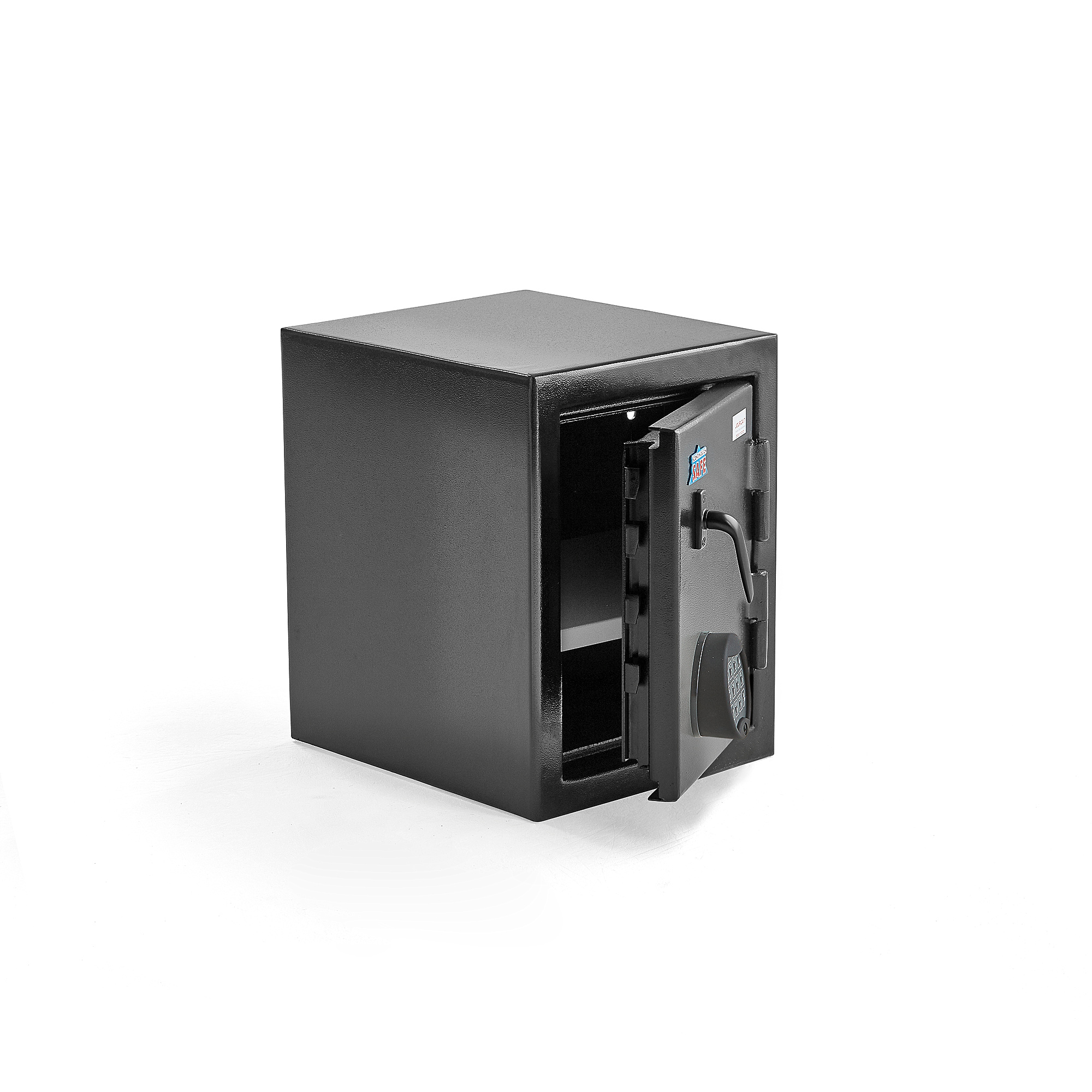 Bezpečnostní skříň CONTAIN, elektronický kódový zámek, 450x350x400 mm, černá