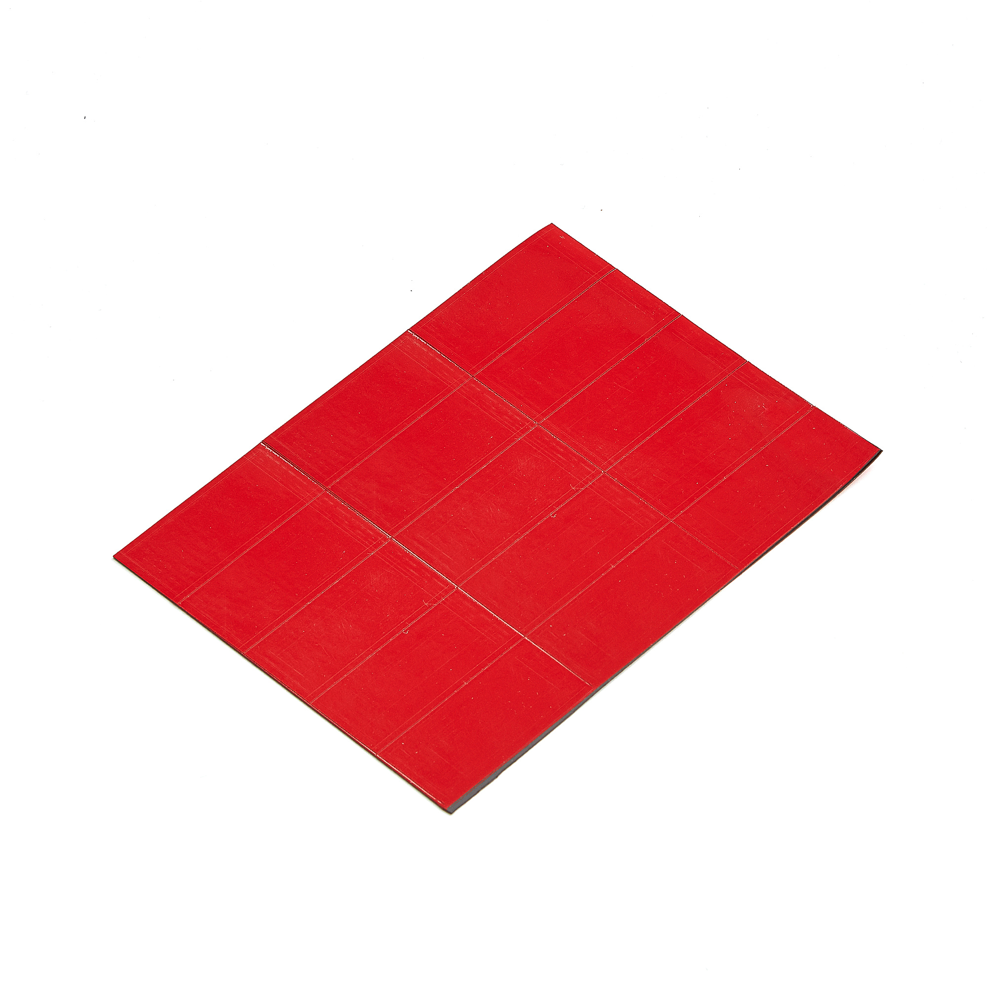 Magnetické štítky, 22x50 mm, červené