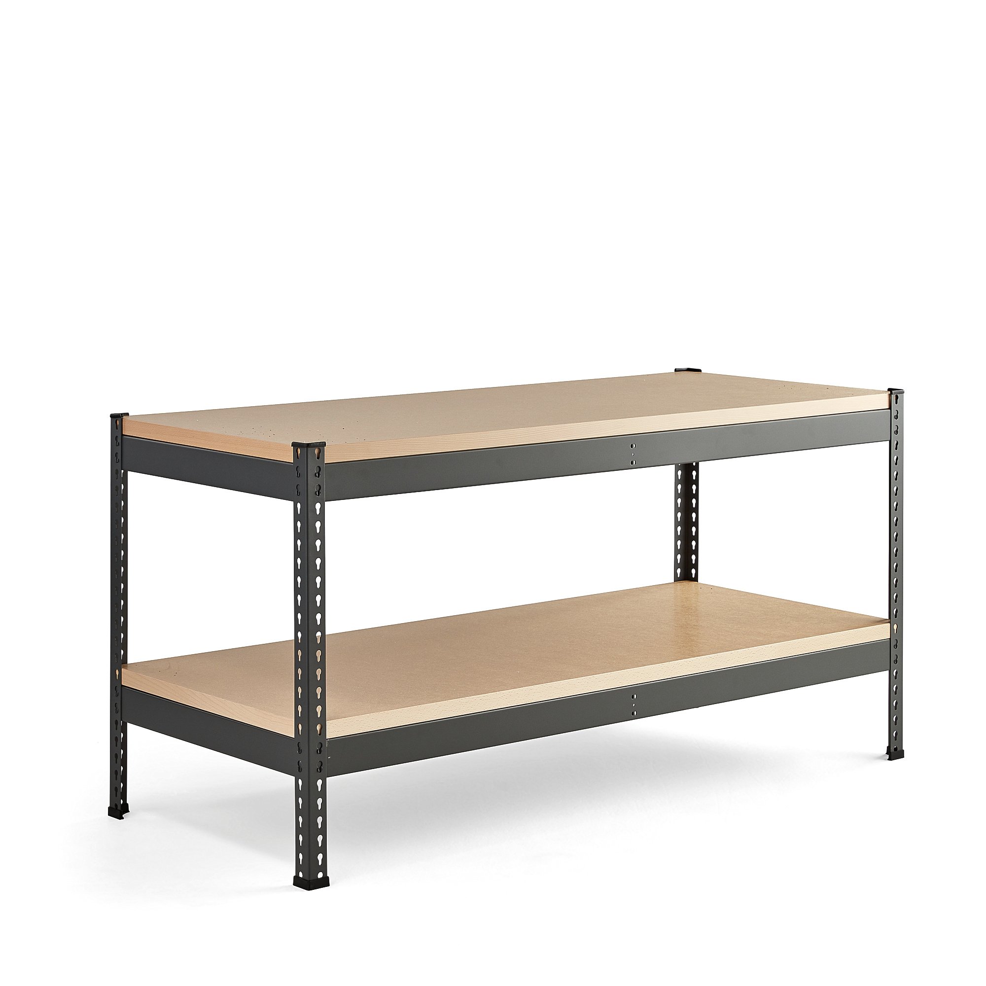 E-shop Dielenský stôl COMBO, tvrdená doska, so spodnou policou, 1840x775x915 mm
