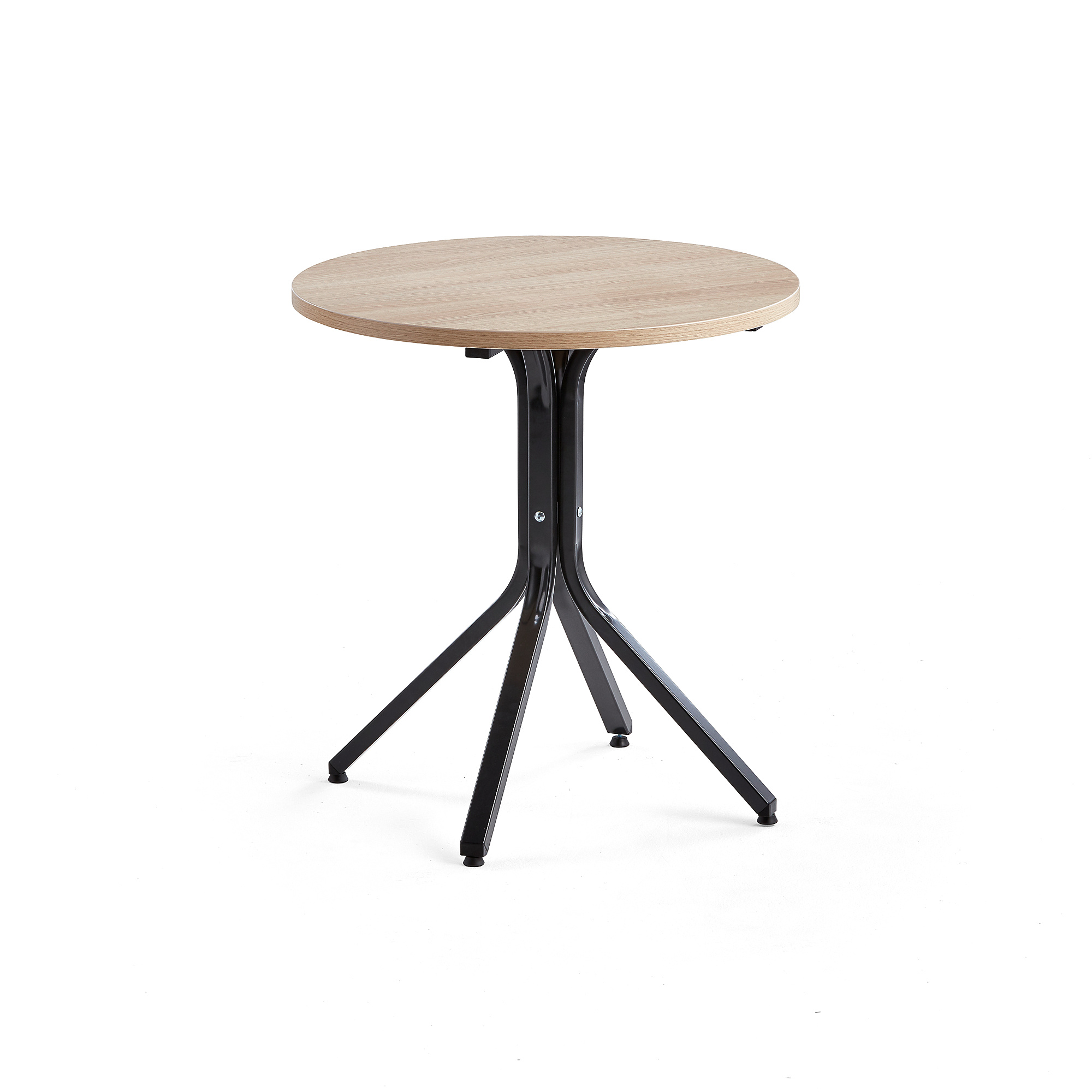Stôl VARIOUS, Ø700x740 mm, čierna, dub