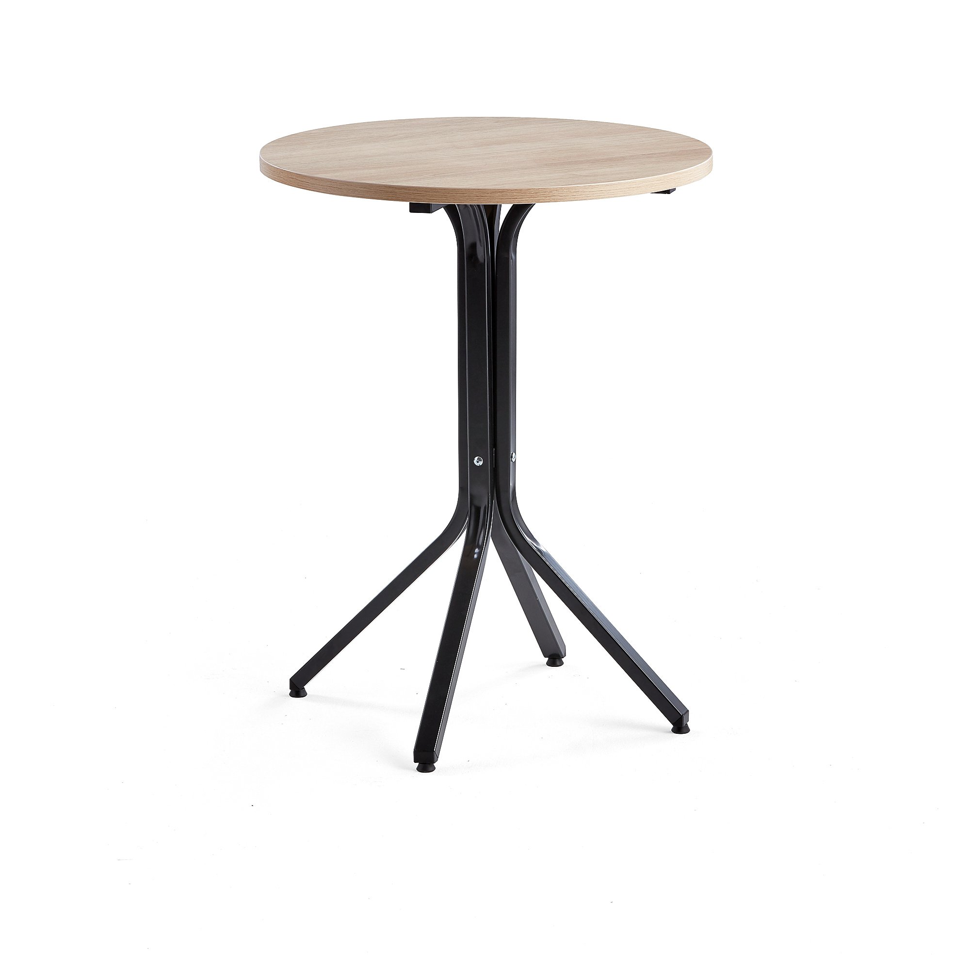 Stôl VARIOUS, Ø700x900 mm, čierna, dub