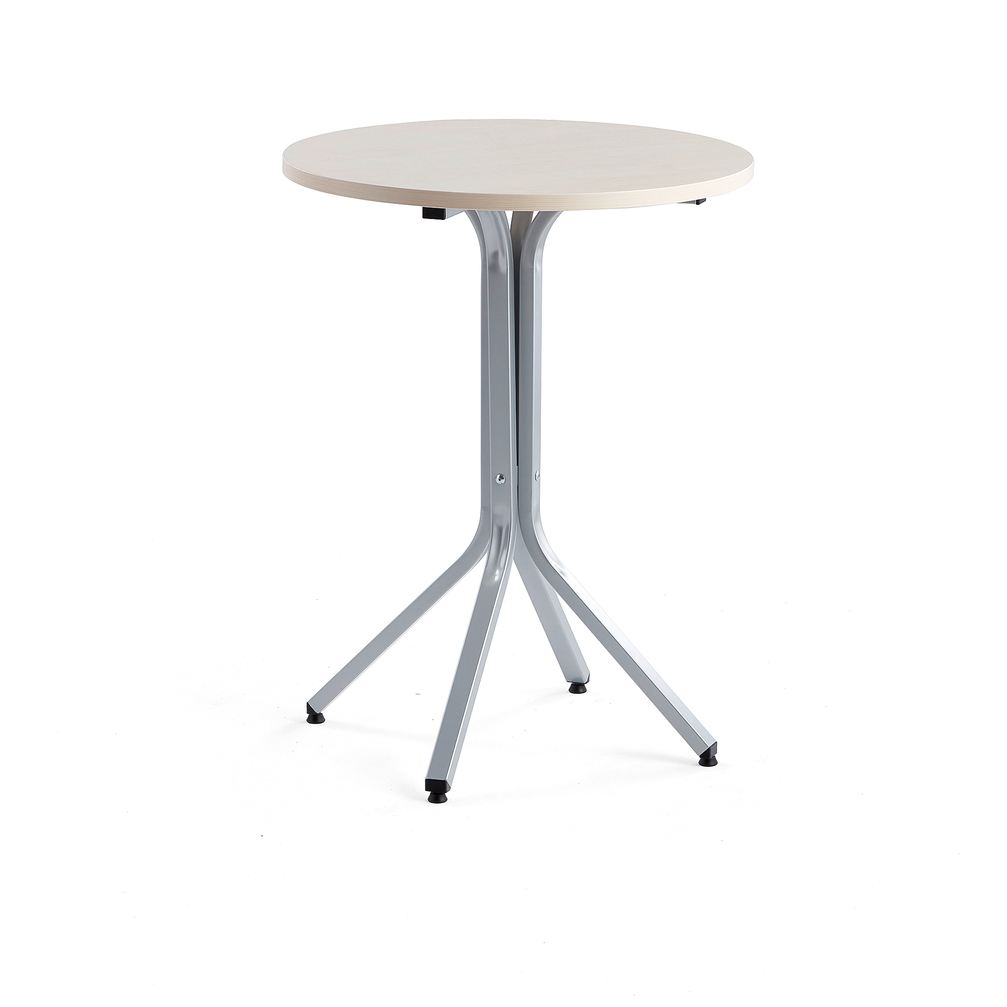 Levně Stůl VARIOUS, Ø700 mm, výška 900 mm, stříbrná, bříza