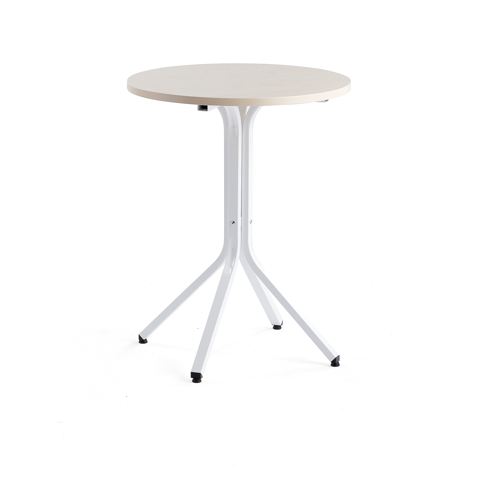 Stůl VARIOUS, Ø700 mm, výška 900 mm, bílá, bříza