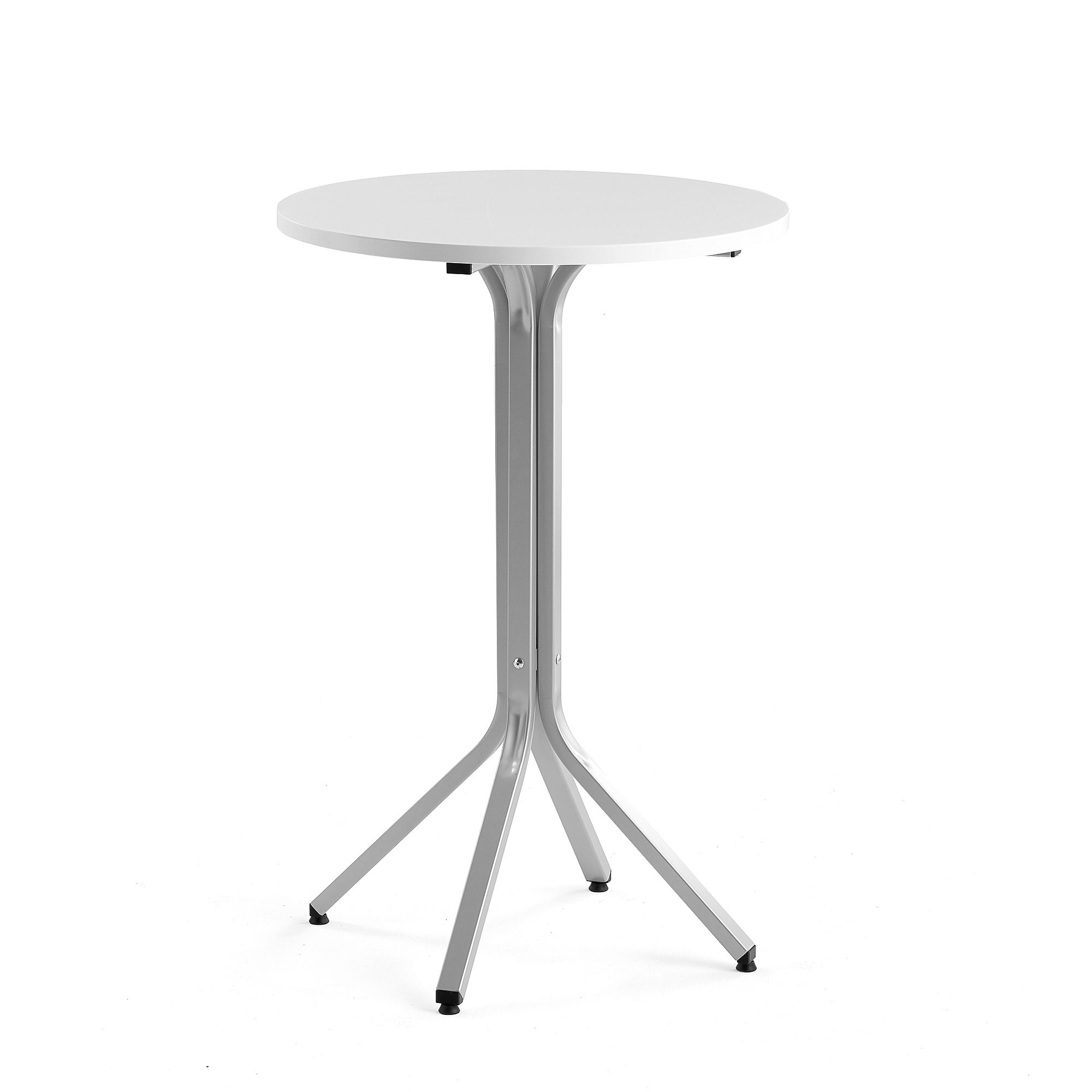 Stůl VARIOUS, Ø700 mm, výška 1050 mm, stříbrná, bílá