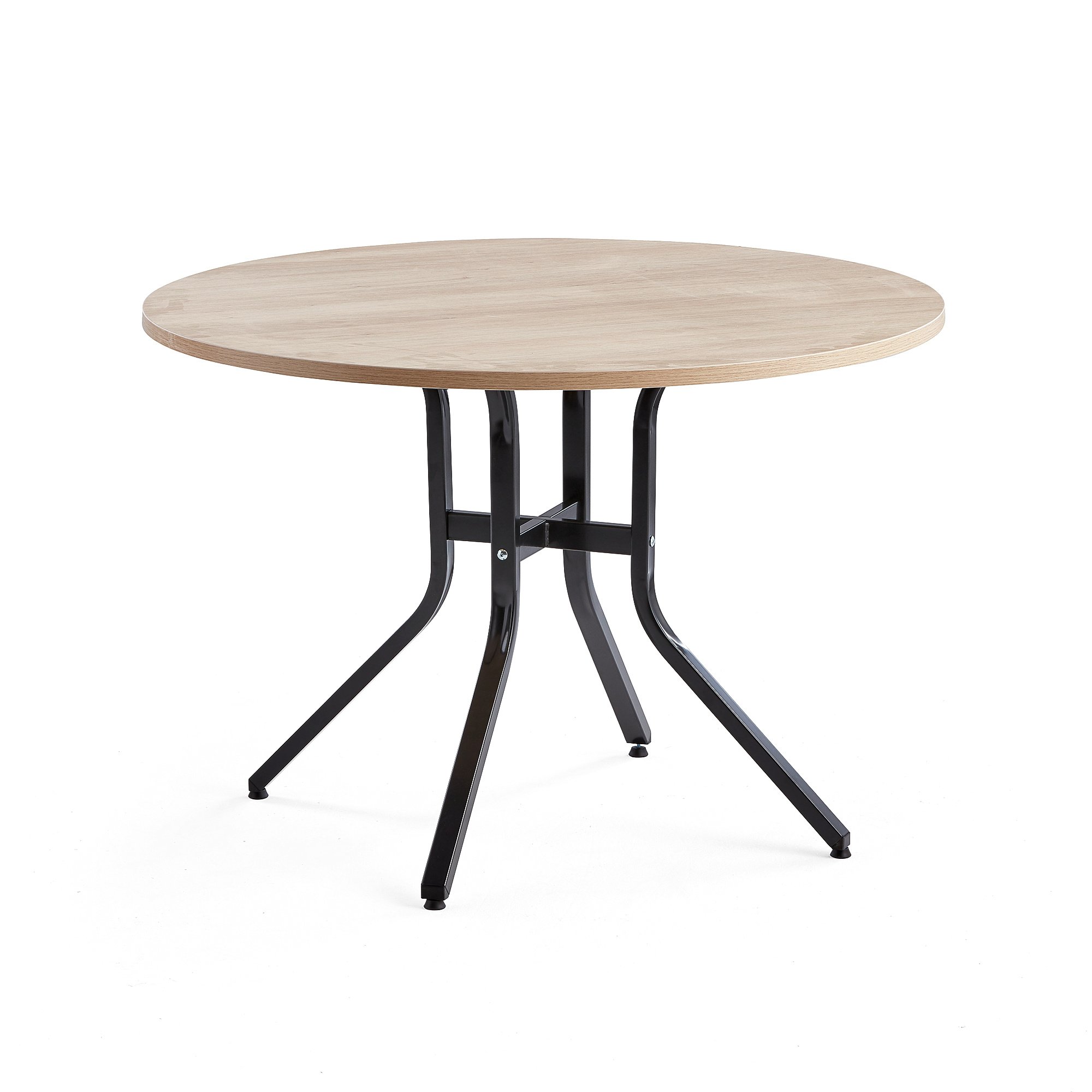 Stôl VARIOUS, Ø1100x740 mm, čierna, dub