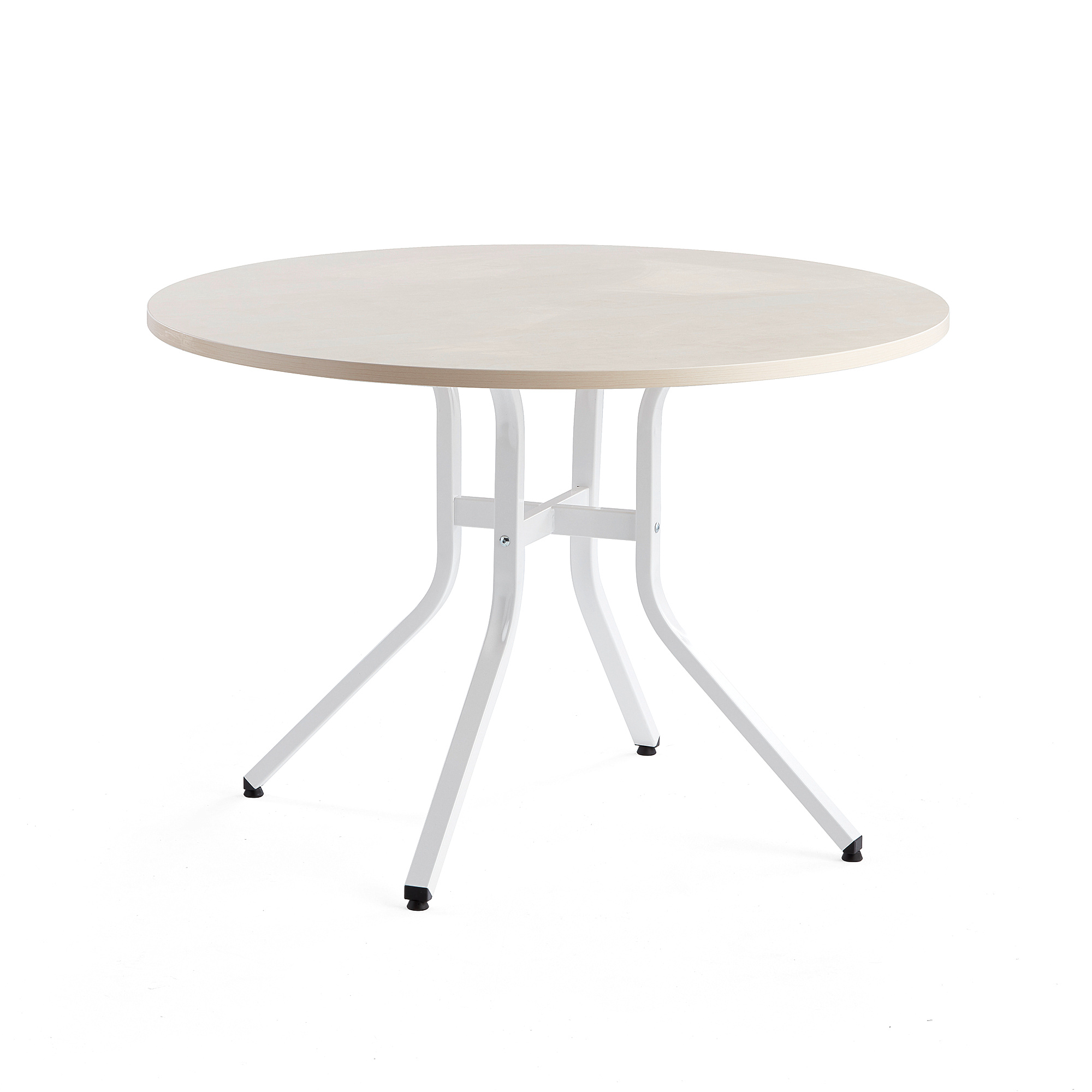 E-shop Stôl VARIOUS, Ø1100x740 mm, biela, breza