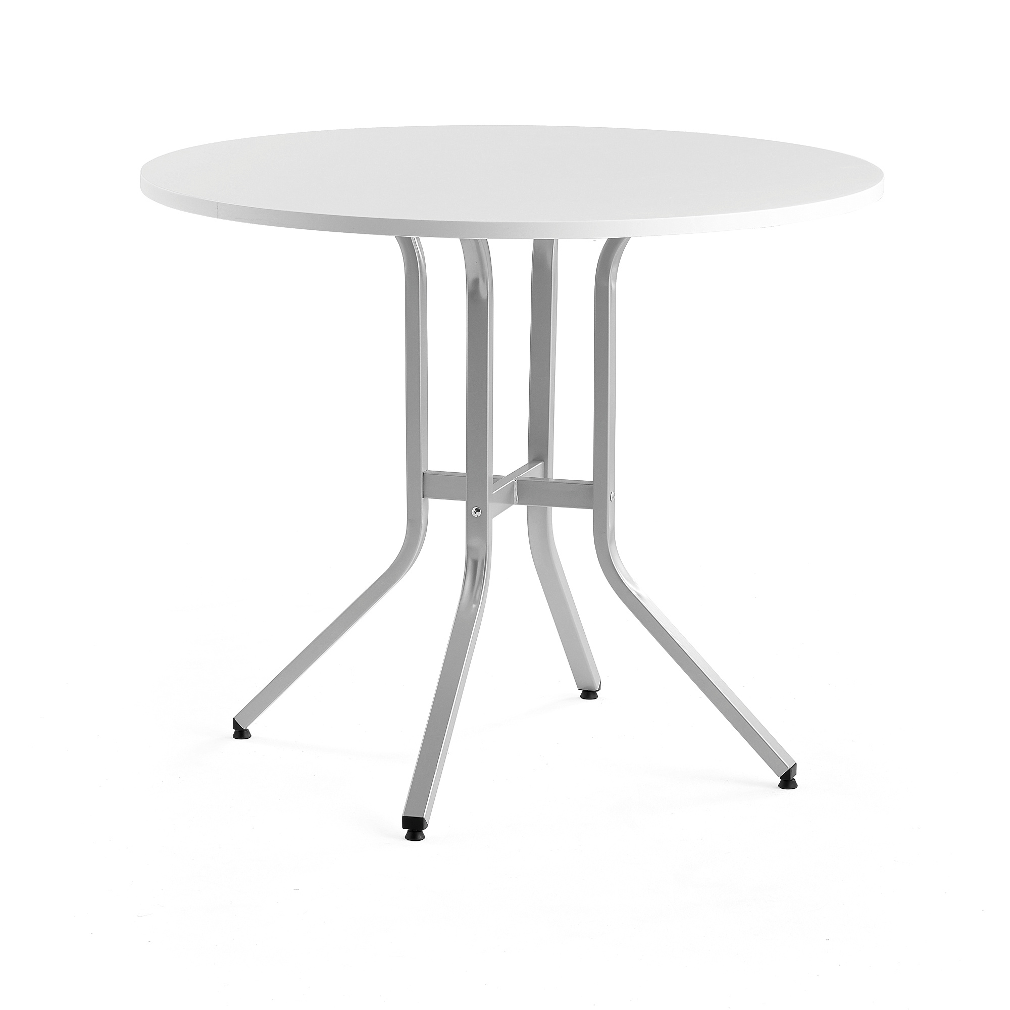 Stůl VARIOUS, Ø1100 mm, výška 900 mm, stříbrná, bílá