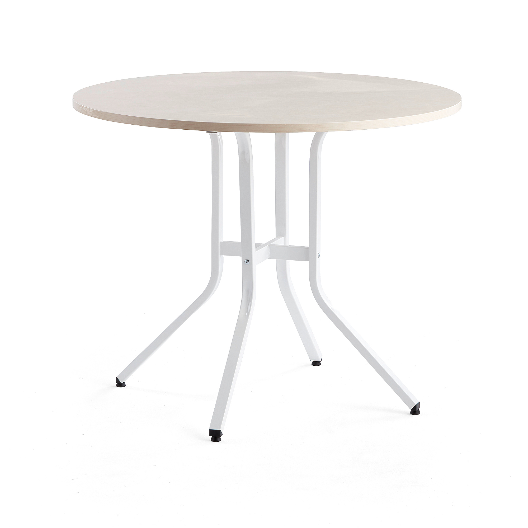 Stôl VARIOUS, Ø1100x900 mm, biela, breza
