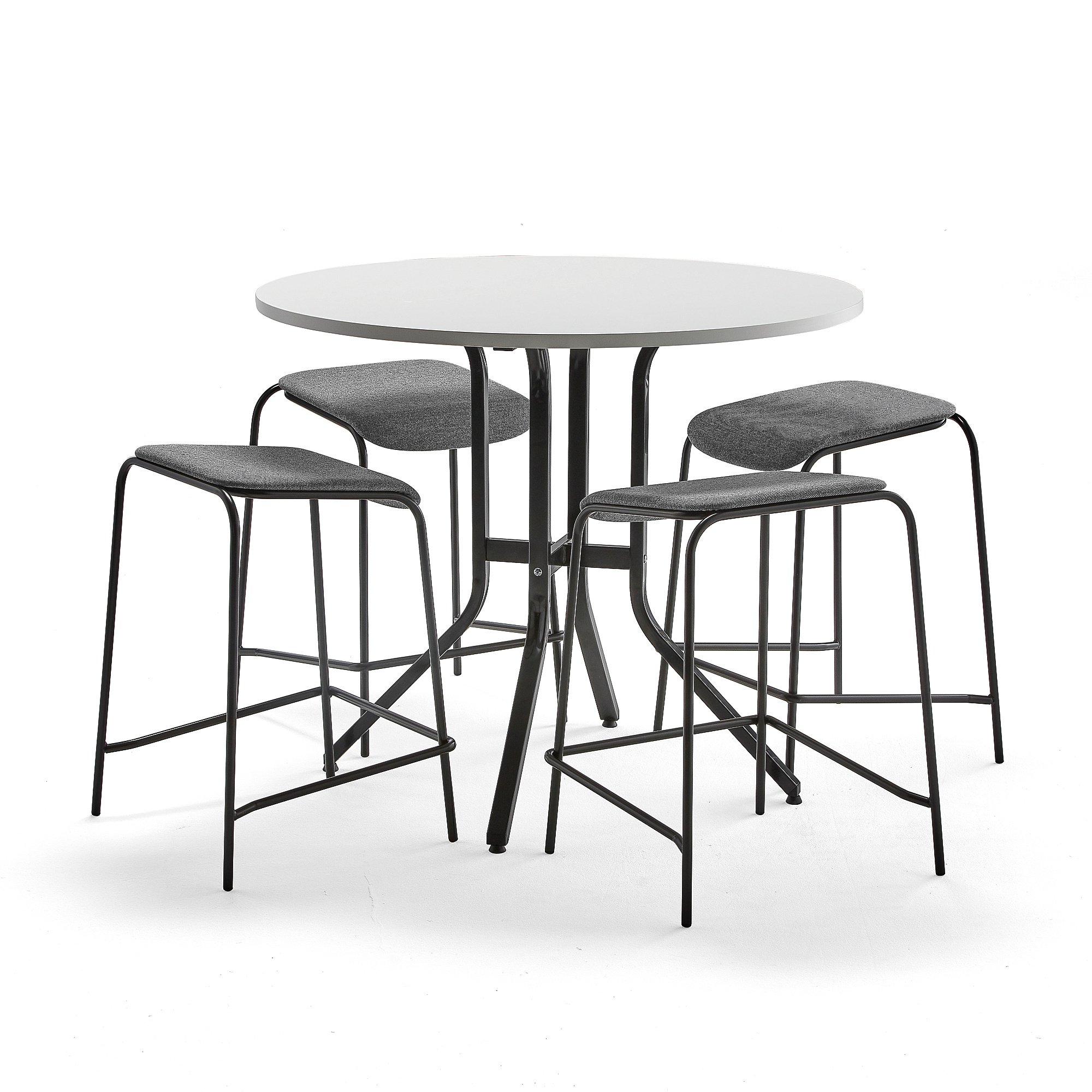 E-shop Zostava nábytku: Stôl Various + 4 antracitové stoličky Attend